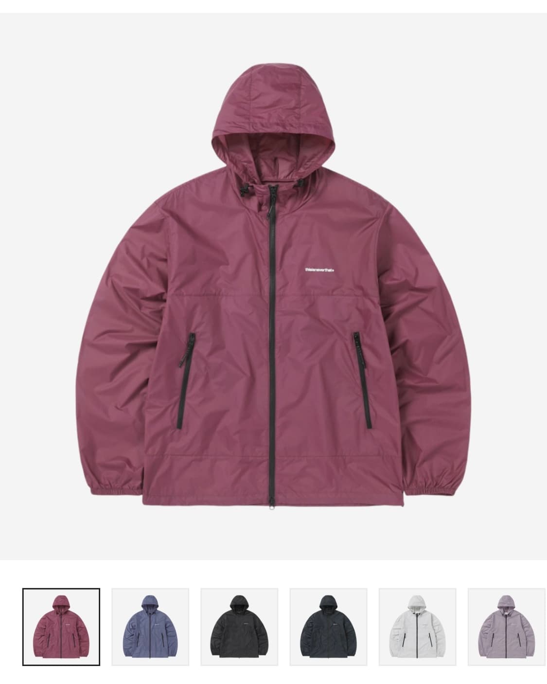 디스이즈네버댓 T 라이트 바람막이 상품이미지3