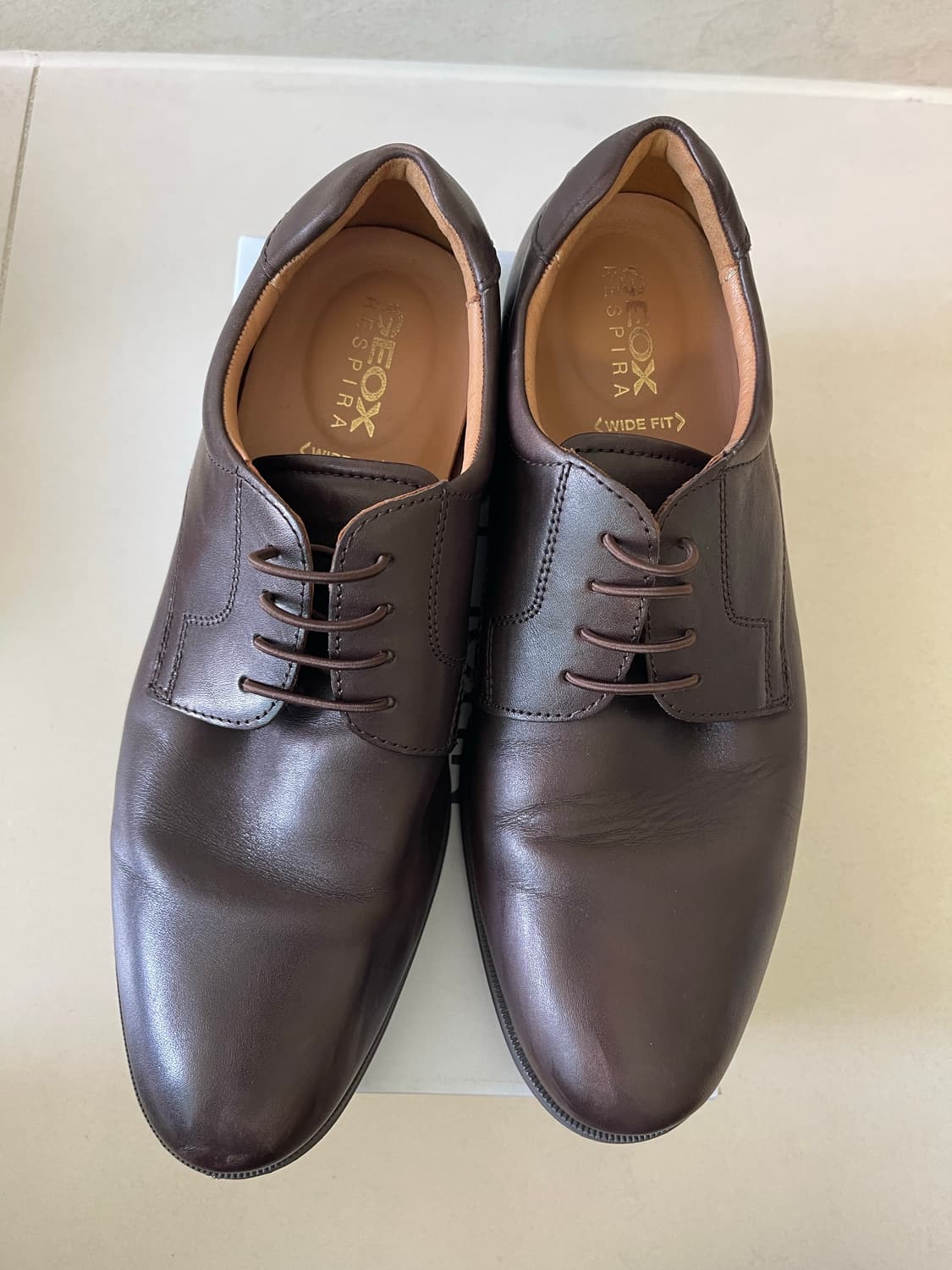 제옥스(GEOX) 힐스톤 와이드 정장화 U825DA 브라운 41(265) 상품이미지2