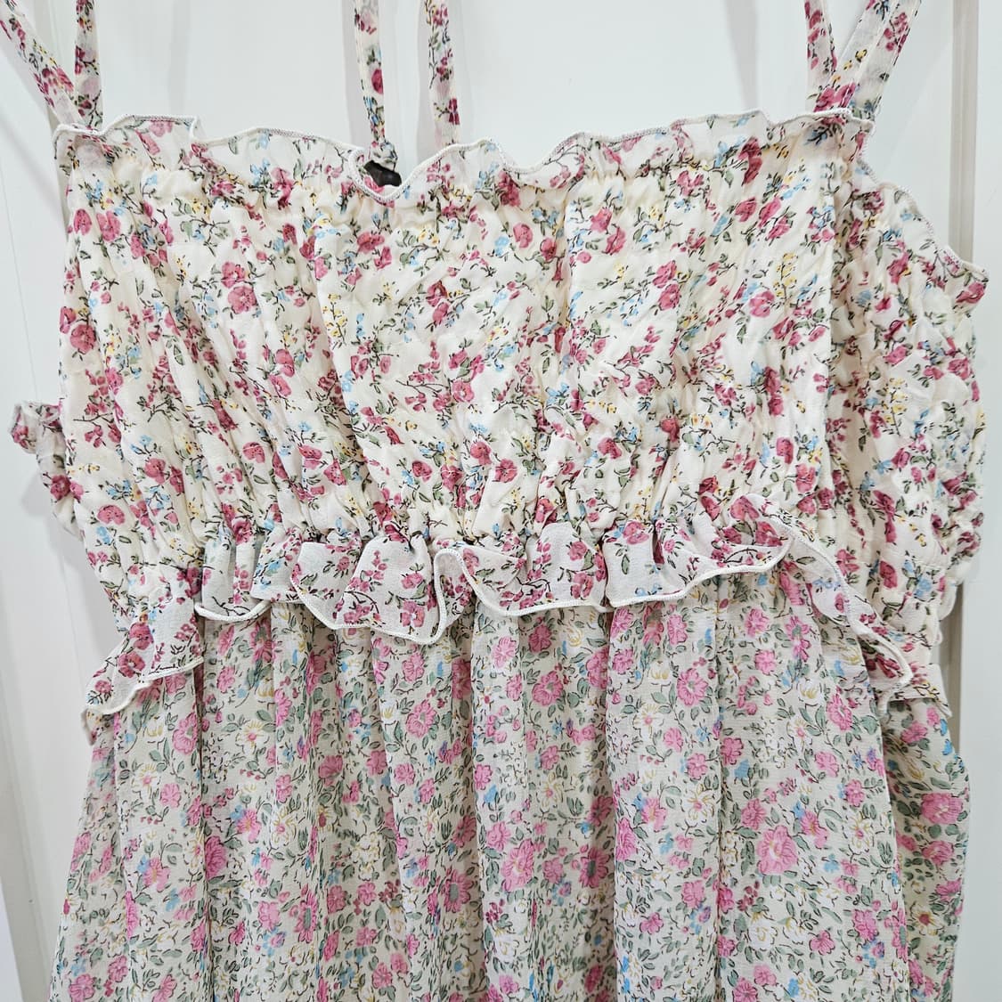 플라워 패치워크 롱 원피스 상품이미지2