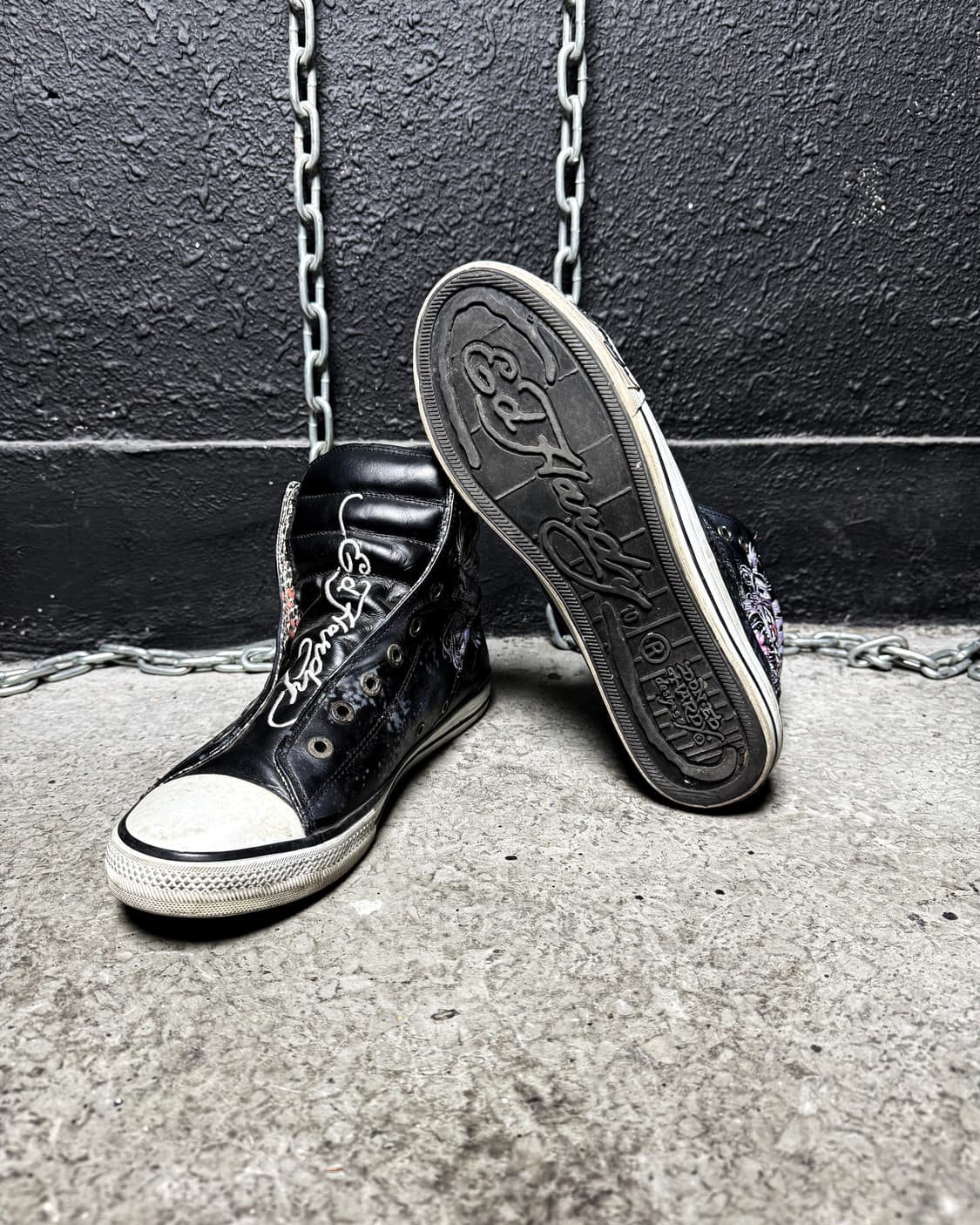 Ed Hardy – Dragon Print High-top Sneaker 상품이미지10