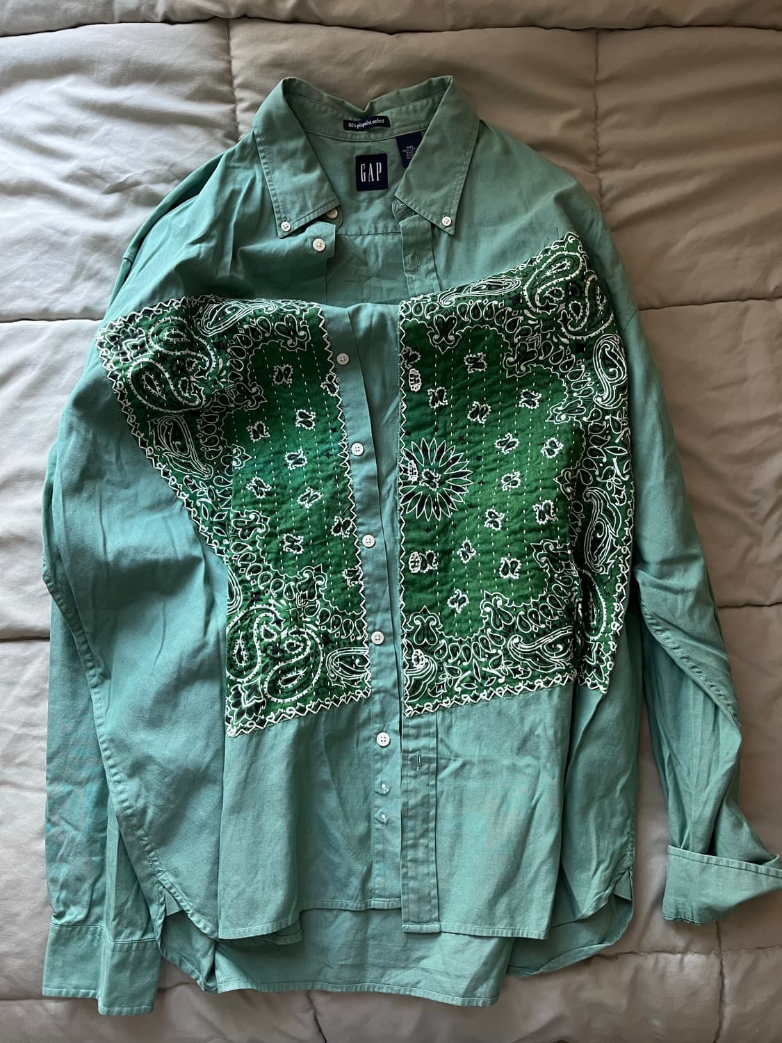 리메이크 반다나 셔츠 상품이미지1