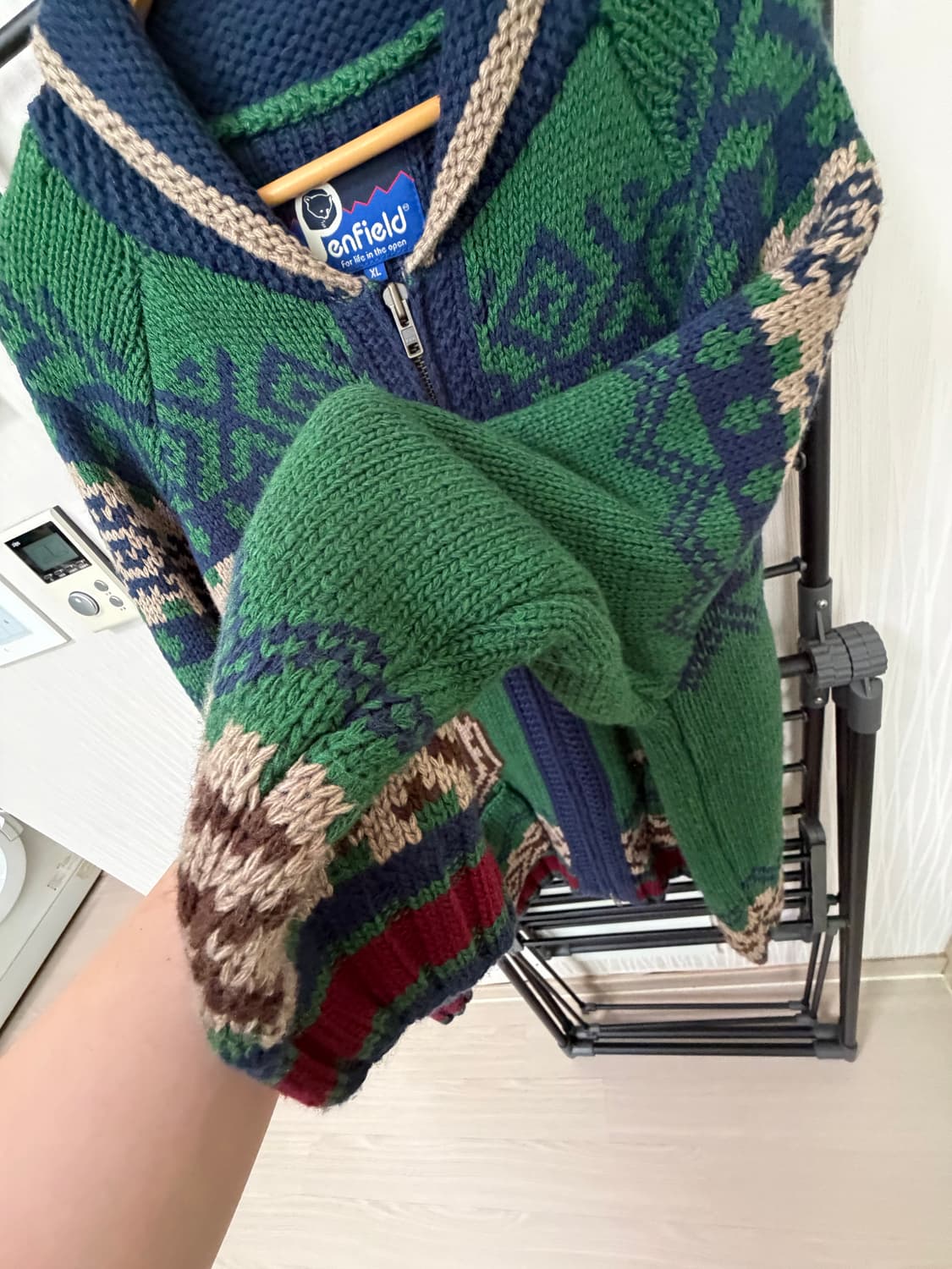 펜필드 빈티지 노르딕 웨스턴 코위찬 니트 집업 상품이미지7