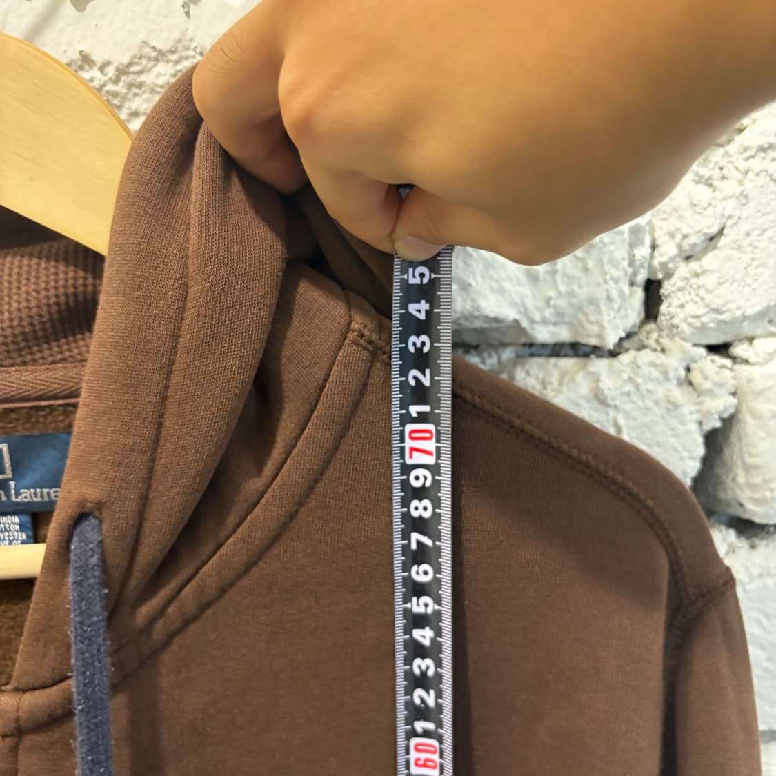90s 폴로 빈티지 브라운 후드집업 상품이미지7