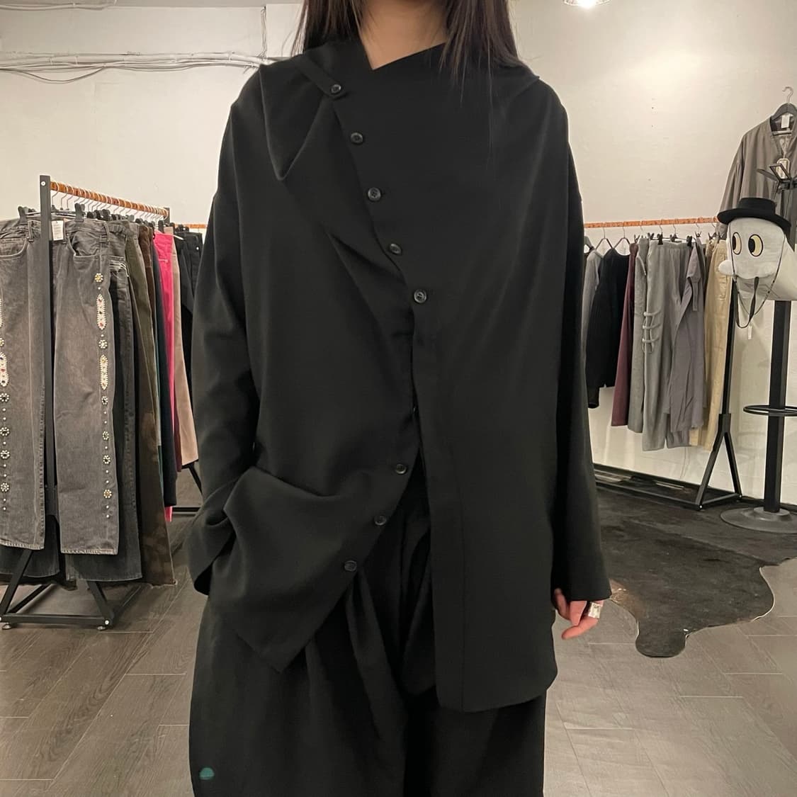 요지야마모토 드레이핑 셔츠 상품이미지4