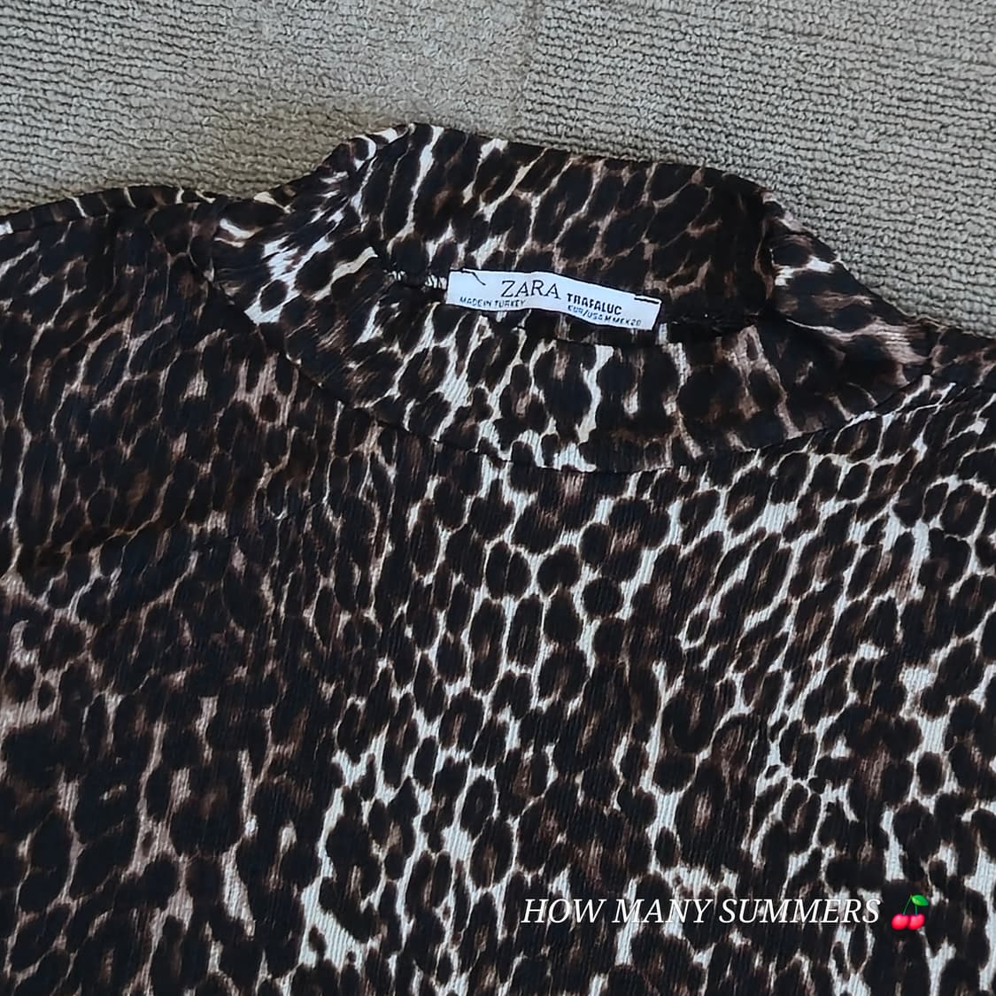 자라(ZARA) 호피 레오파드 반팔 티셔츠  상품이미지2