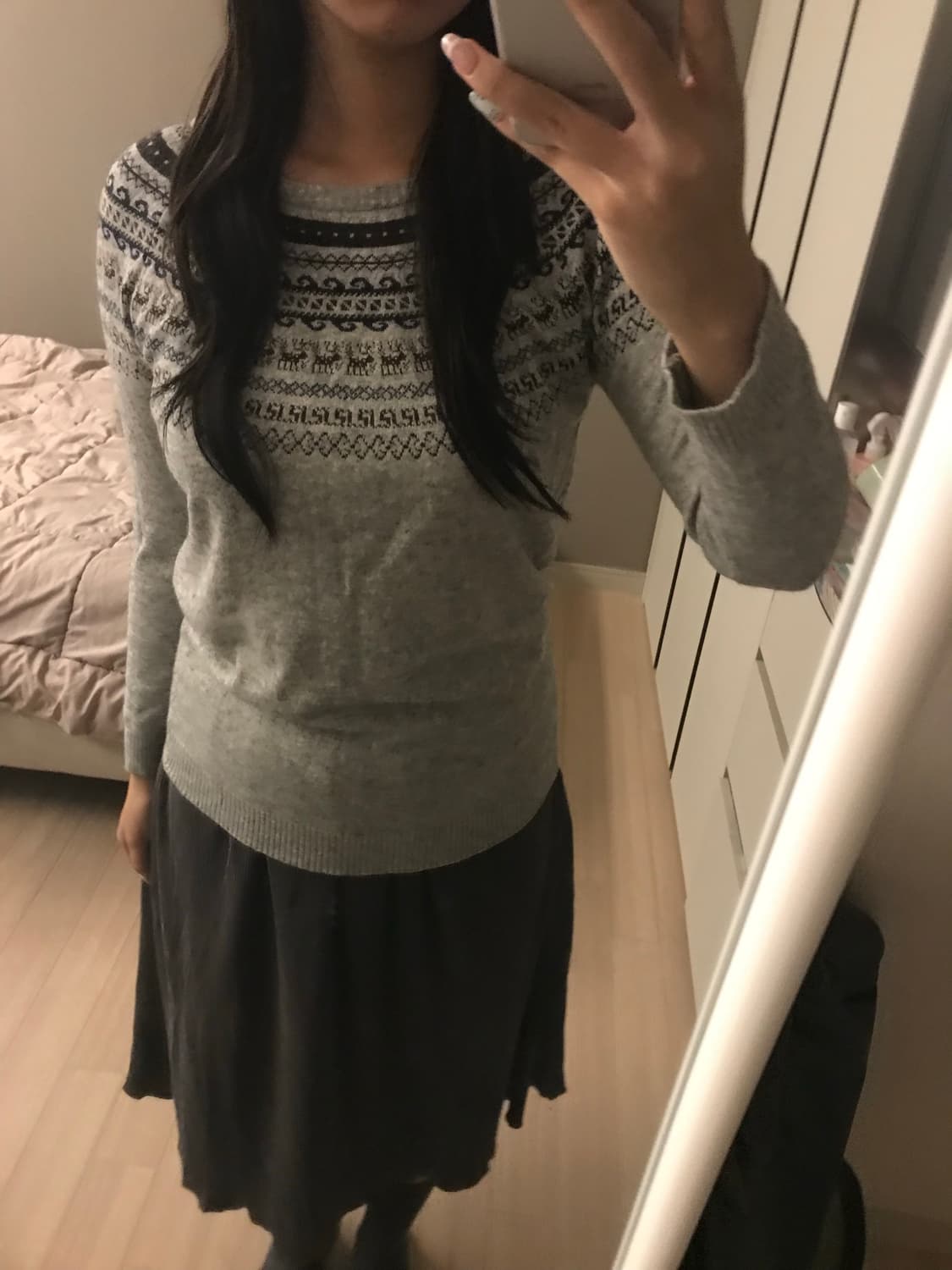 vtg 노르딕 패턴 니트 상품이미지1