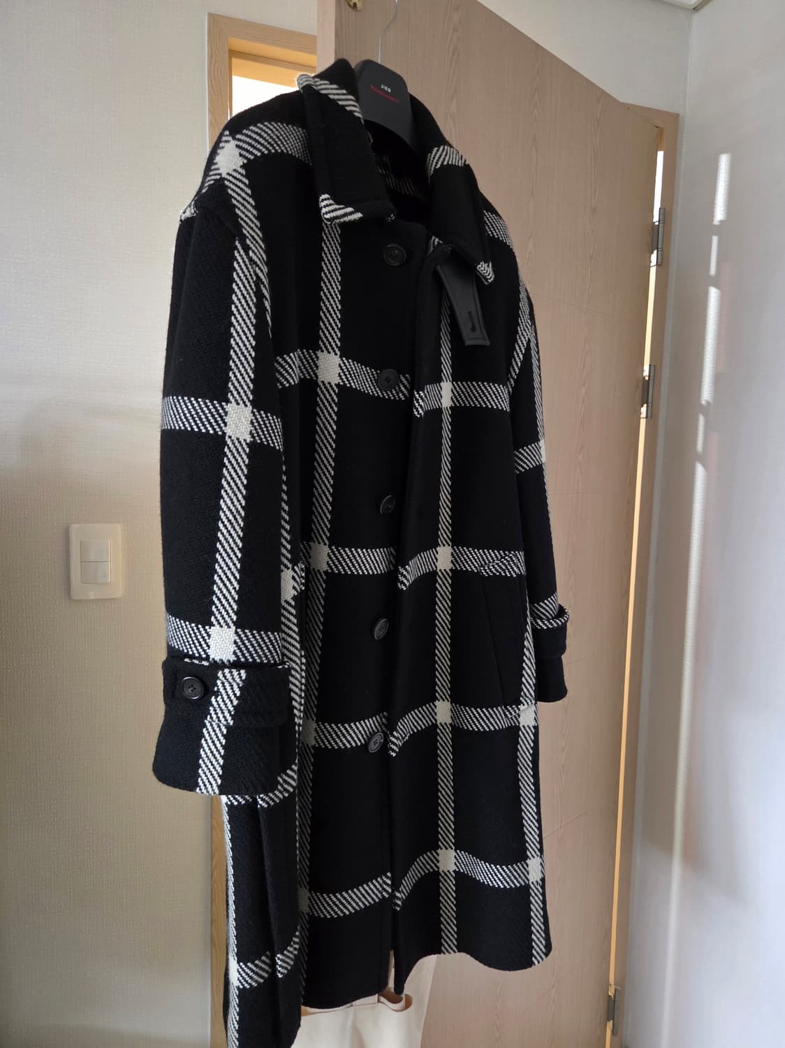 [정품] 송지오옴므 트위드 소재 남성 코트 46 (실측 105~107) 상품이미지2