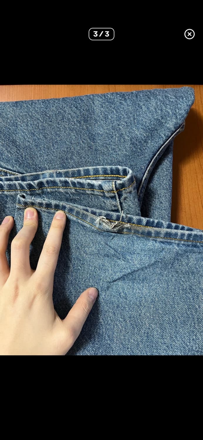 슈프림 배기진 중청 34 상품이미지3