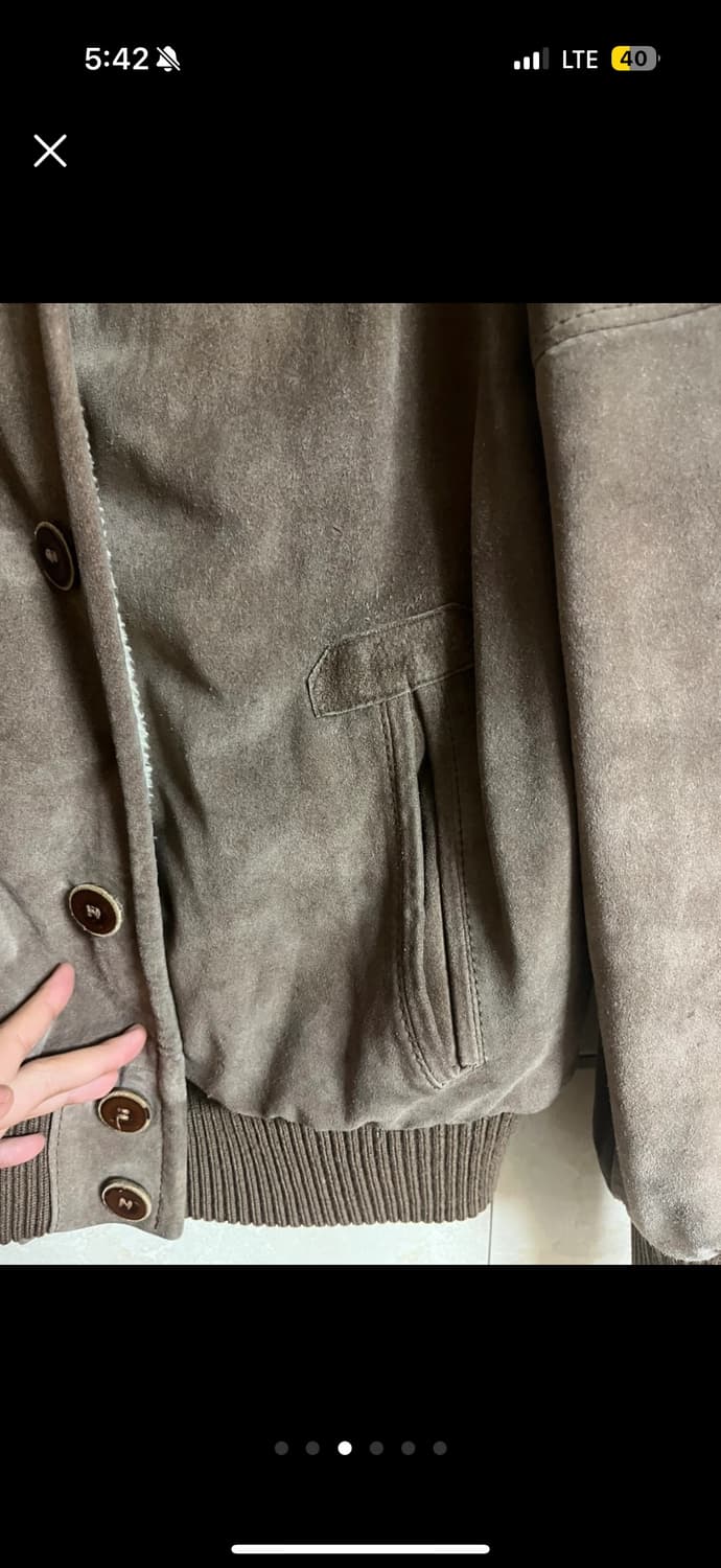 남녀공용) 빈티지 가죽무스탕 (vera pelle인증) 상품이미지3