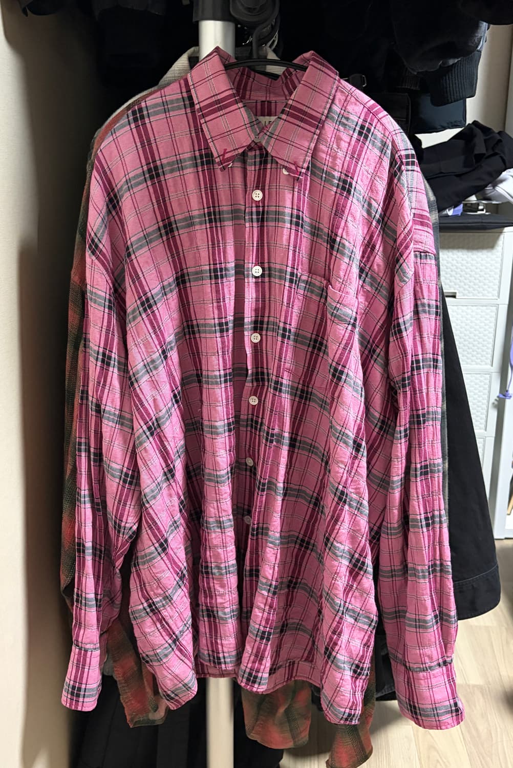 아워레가시 보로우드 셔츠 핑크 50사이즈 상품이미지1