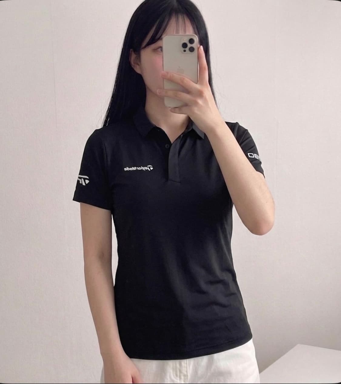 [S급] ⛳️🏌️‍♀️TaylorMade 골프 폴로 티셔츠 블랙 S 상품이미지1