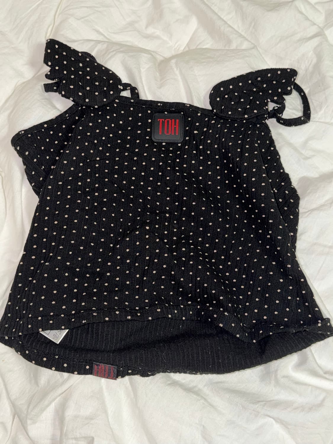 Toh bheart sleeveless (도트 블랙) 나시 상품이미지4