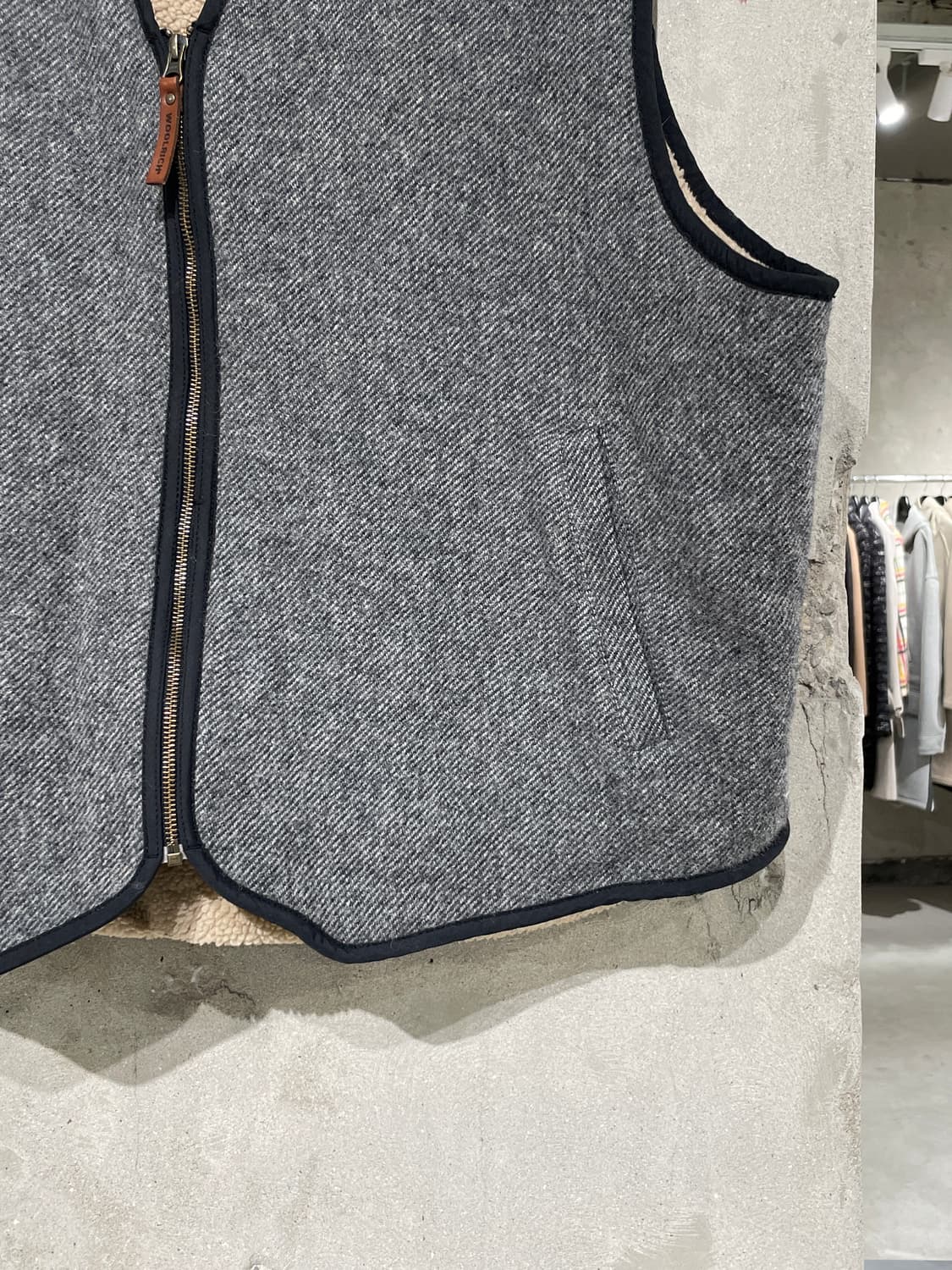 울리치 그레이 스트레치 울 집업 베스트 상품이미지5