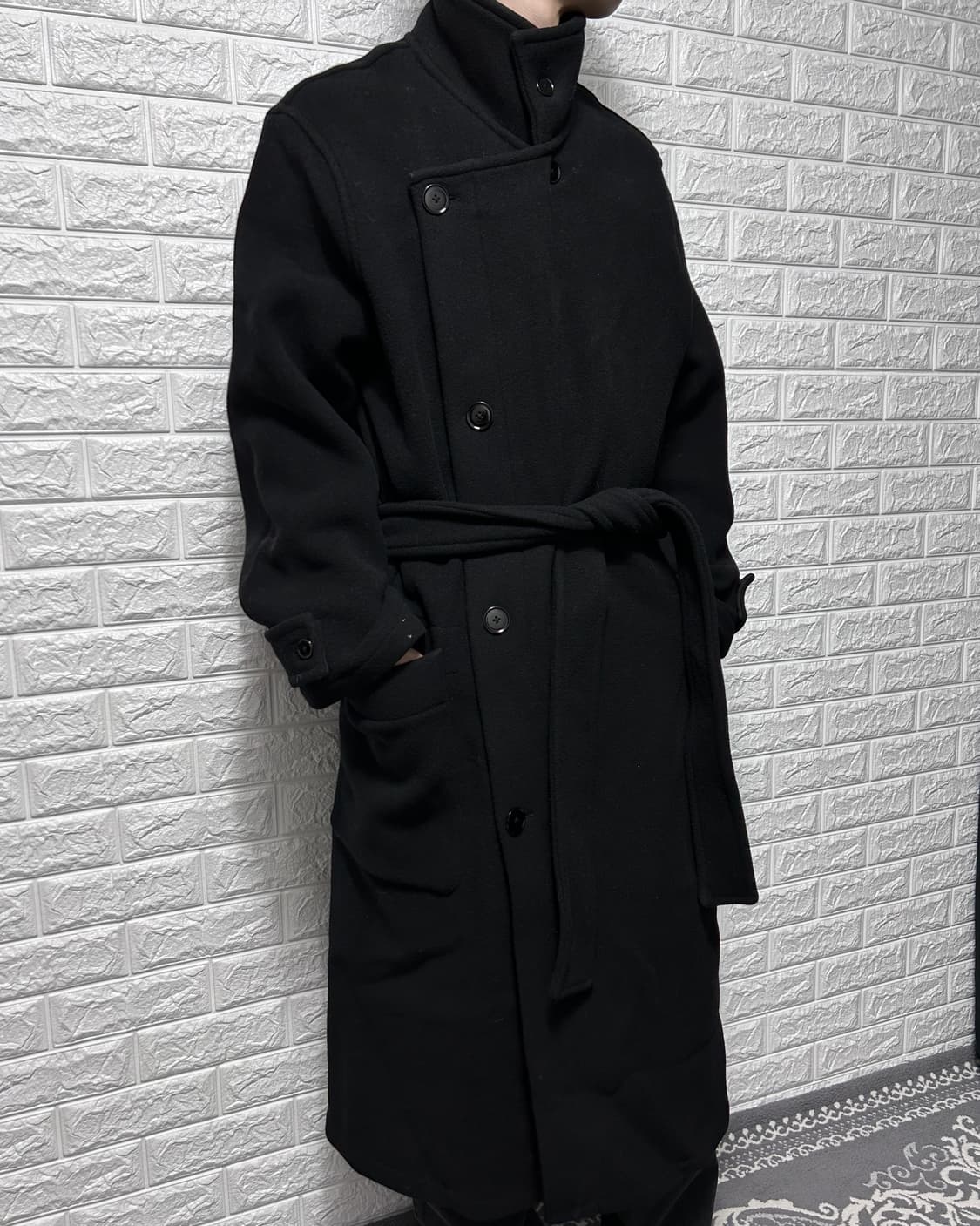 Avangarde Heavy Wool High-neck Coat 상품이미지3