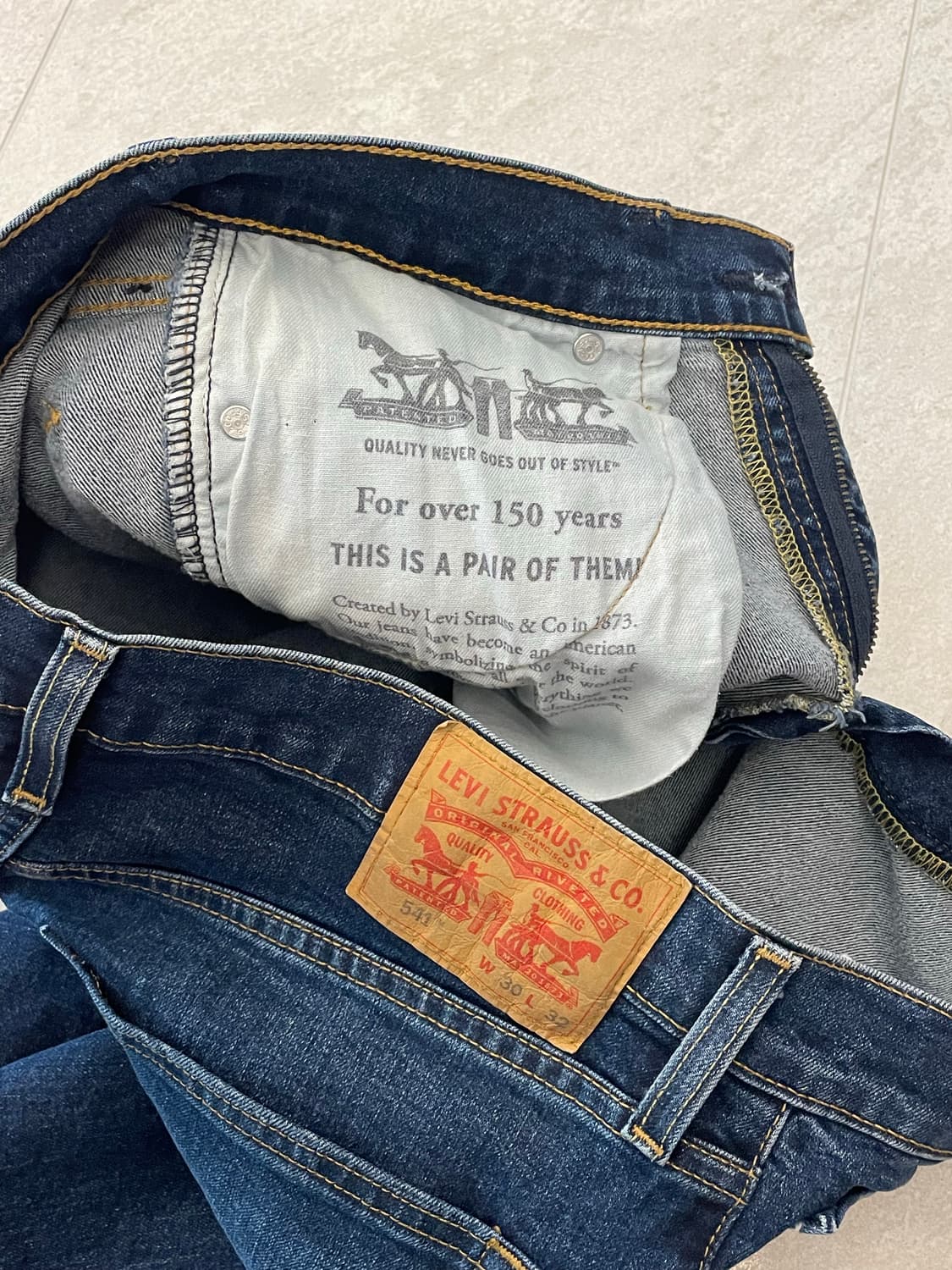 리바이스 541 데님 팬츠 W30 L32 상품이미지3