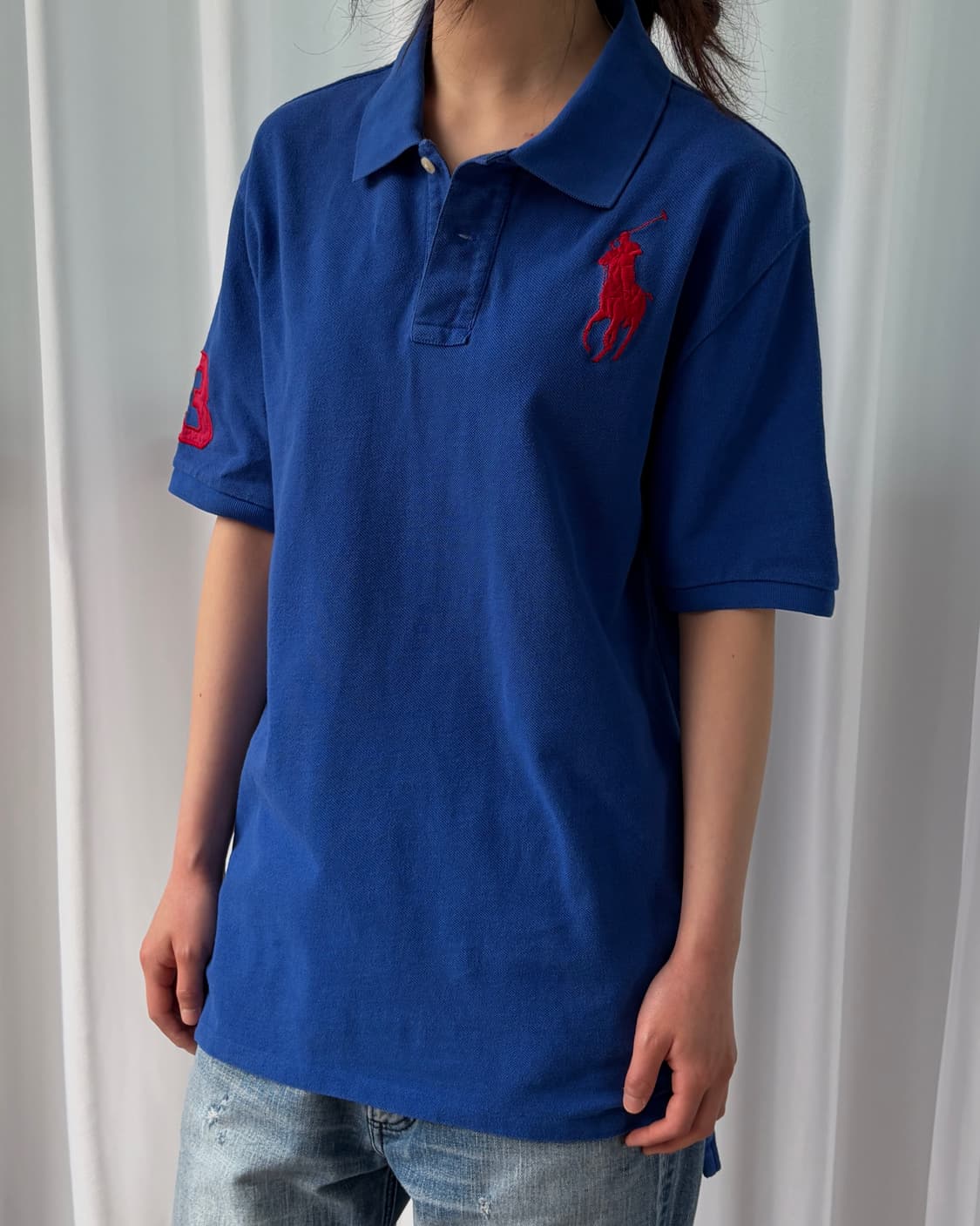 [M-L]폴로 랄프로렌 빅포니 치프키프 반팔 카라 티셔츠 상품이미지3