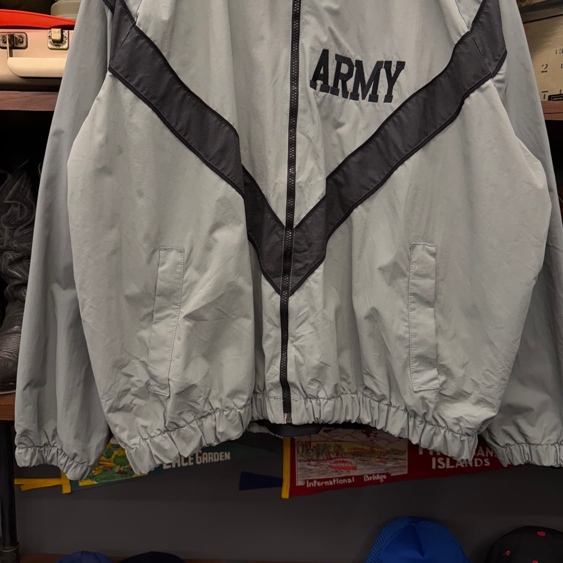 XL/R 00s IPFU 1세대 ARMY 오리지널 브이 스카치 바람막이 상품이미지5