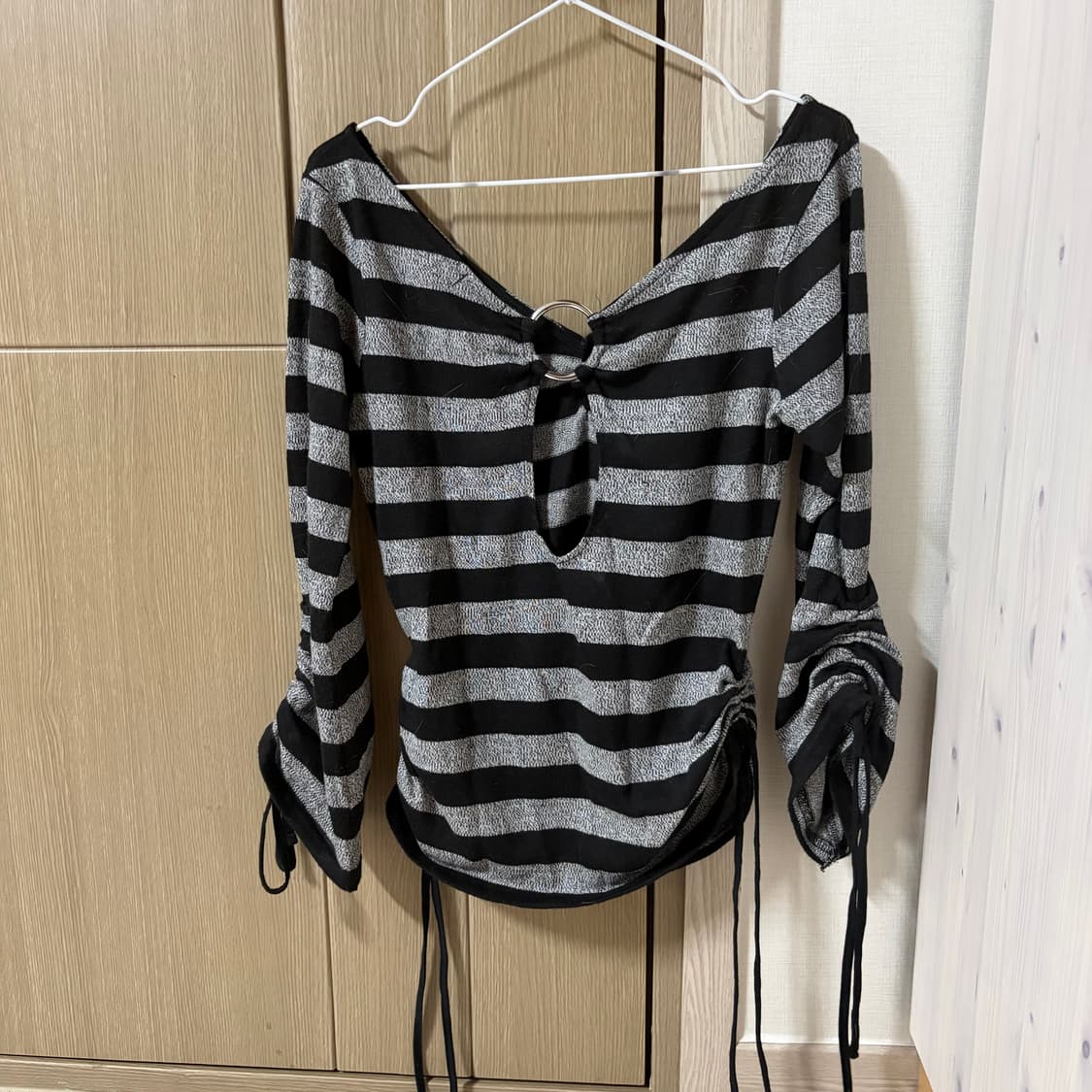 오네갸루 오네걀 옾숄 셔링 오링포인트 롱슬 아케호무 상품이미지2