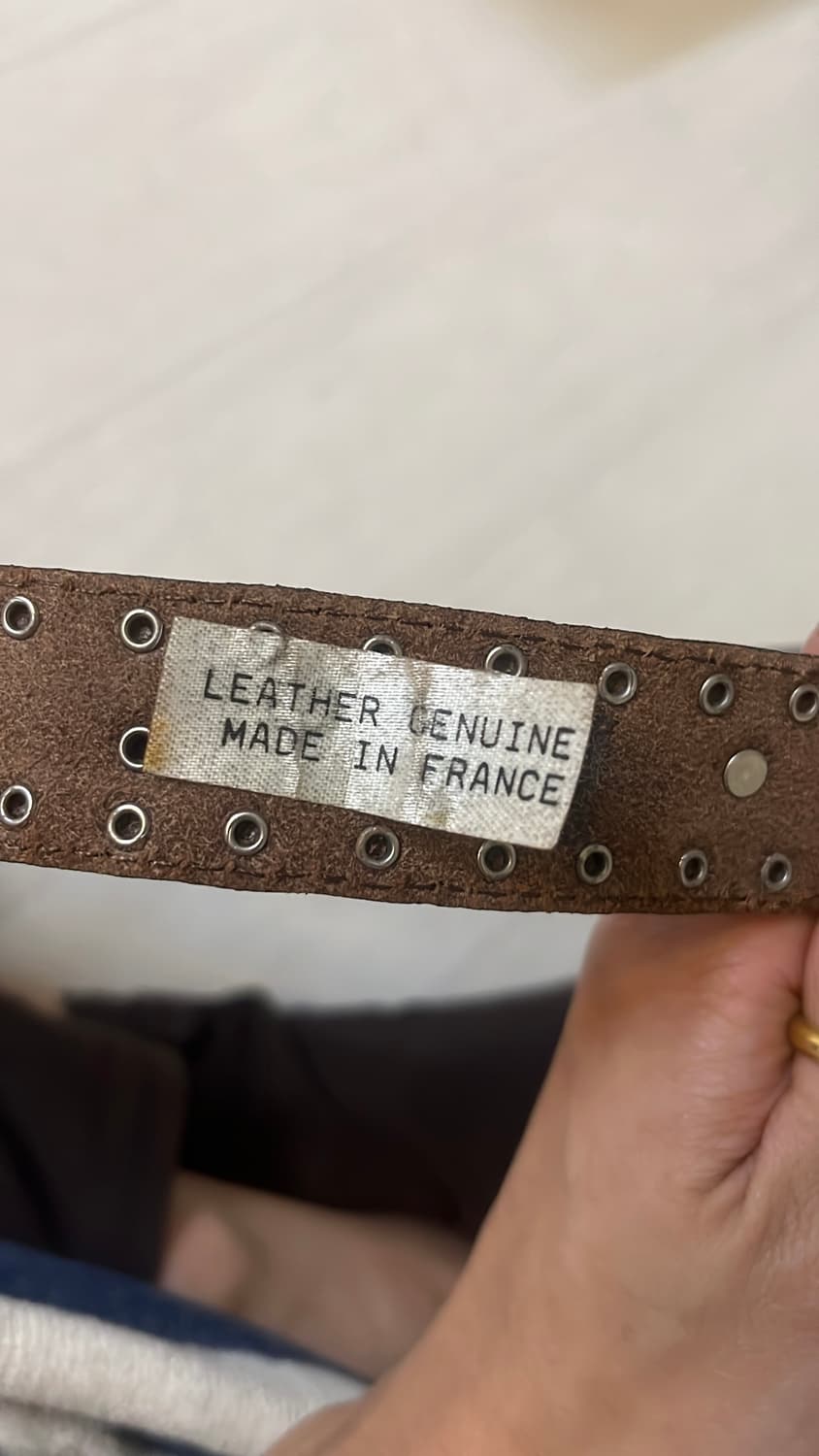 웨스턴 빈티지 스터드 아일렛 벨트 (프랑스) 상품이미지4