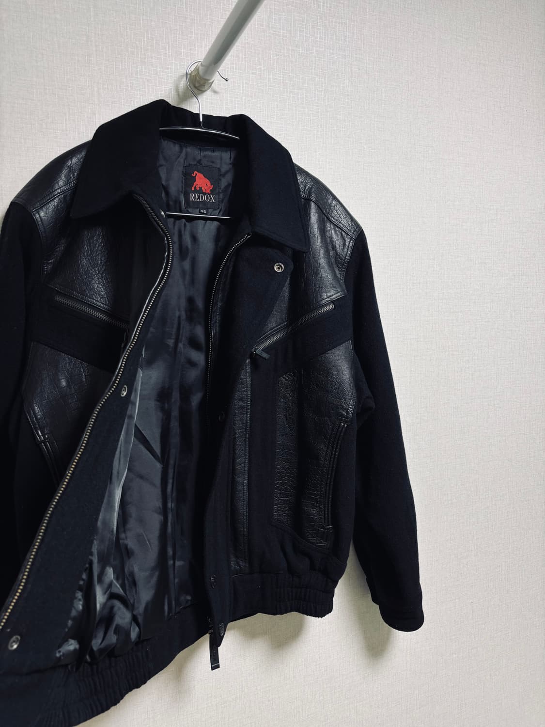 레드옥스 REDOX 양가죽 콤비 블루종 자켓 상품이미지2