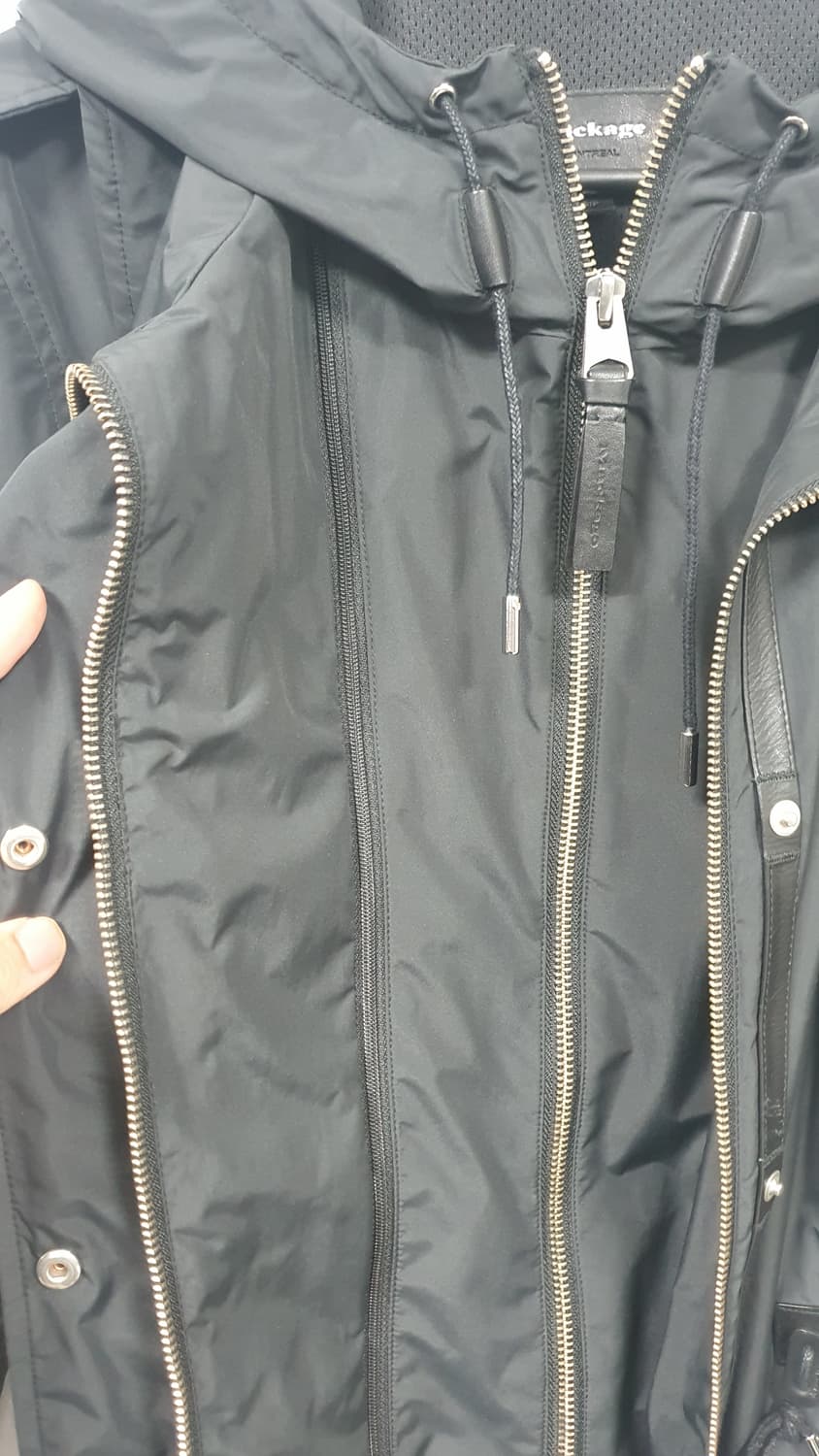 MACKAGE 맥카지 블랙 더블집업 상품이미지4