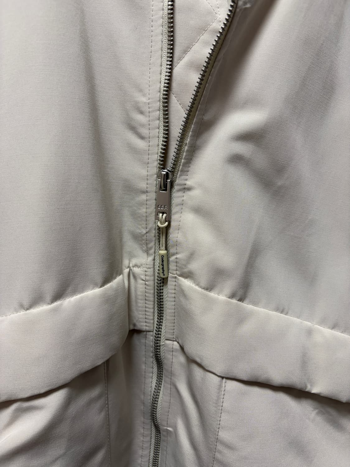 코드그라피 2-WAY 유틸리티 MA-1 자켓_크림 상품이미지2