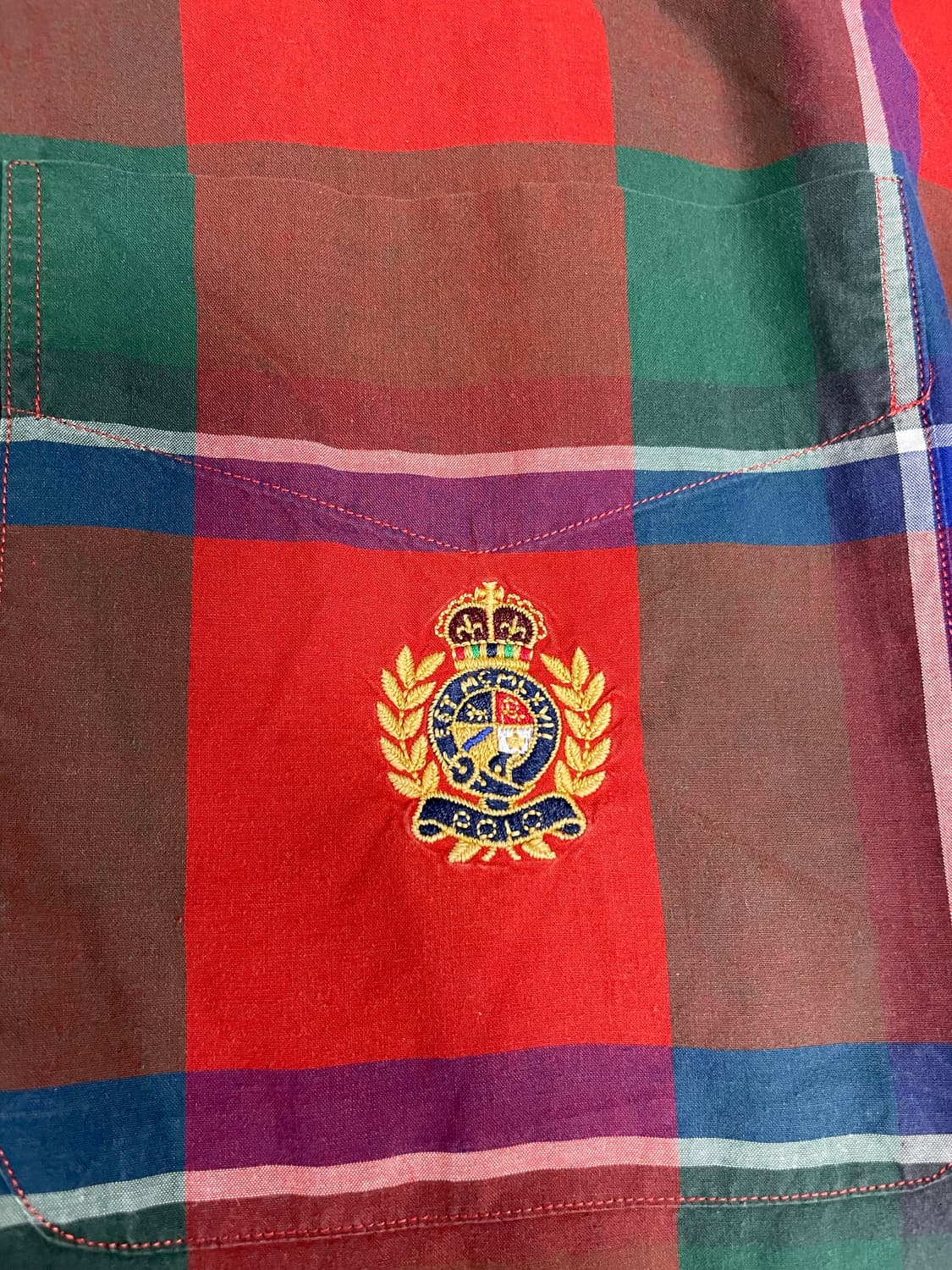 90s Polo RL 월계수 자수 빅셔츠 상품이미지5