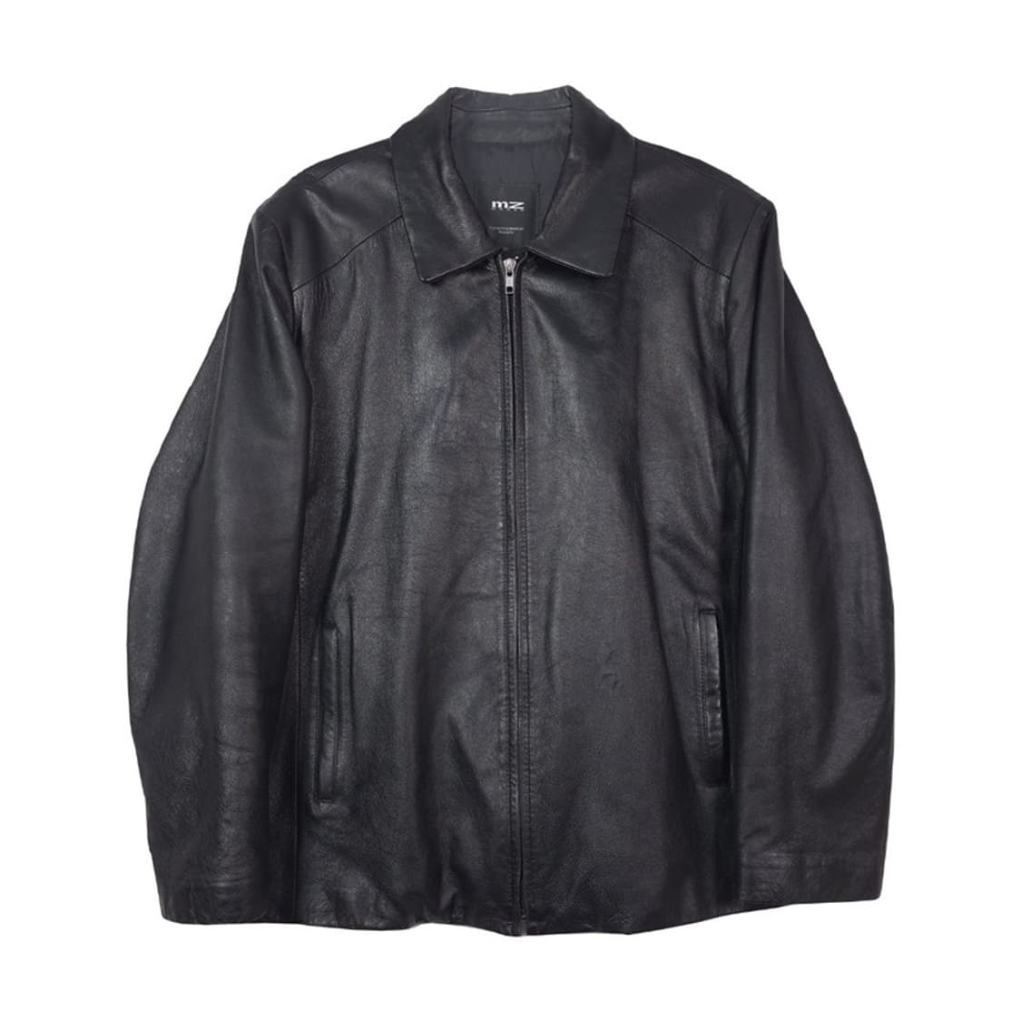 마르조 미니멀 램스킨 양가죽 집업 자켓 L 상품이미지1