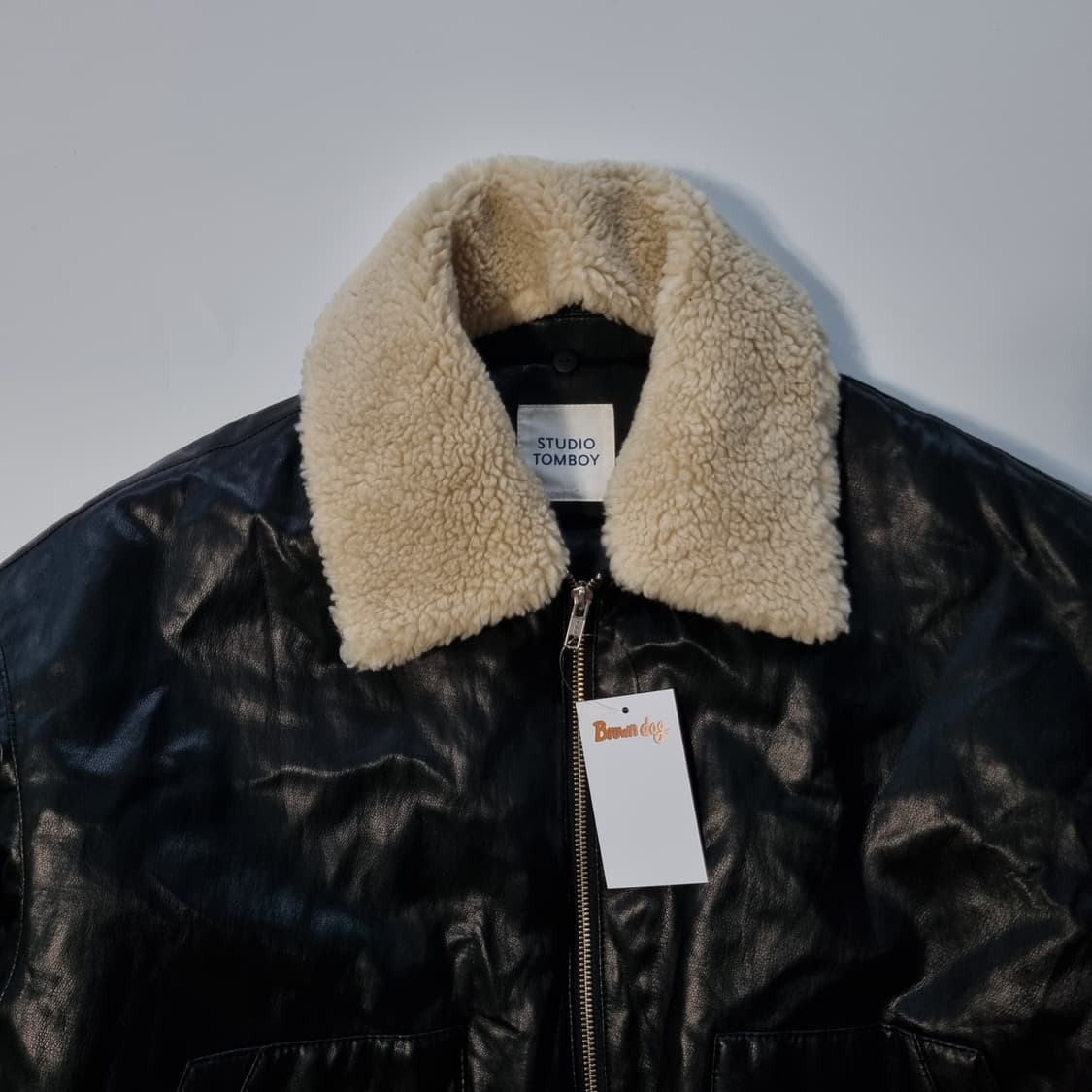 톰보이 크롭 무스탕  상품이미지3