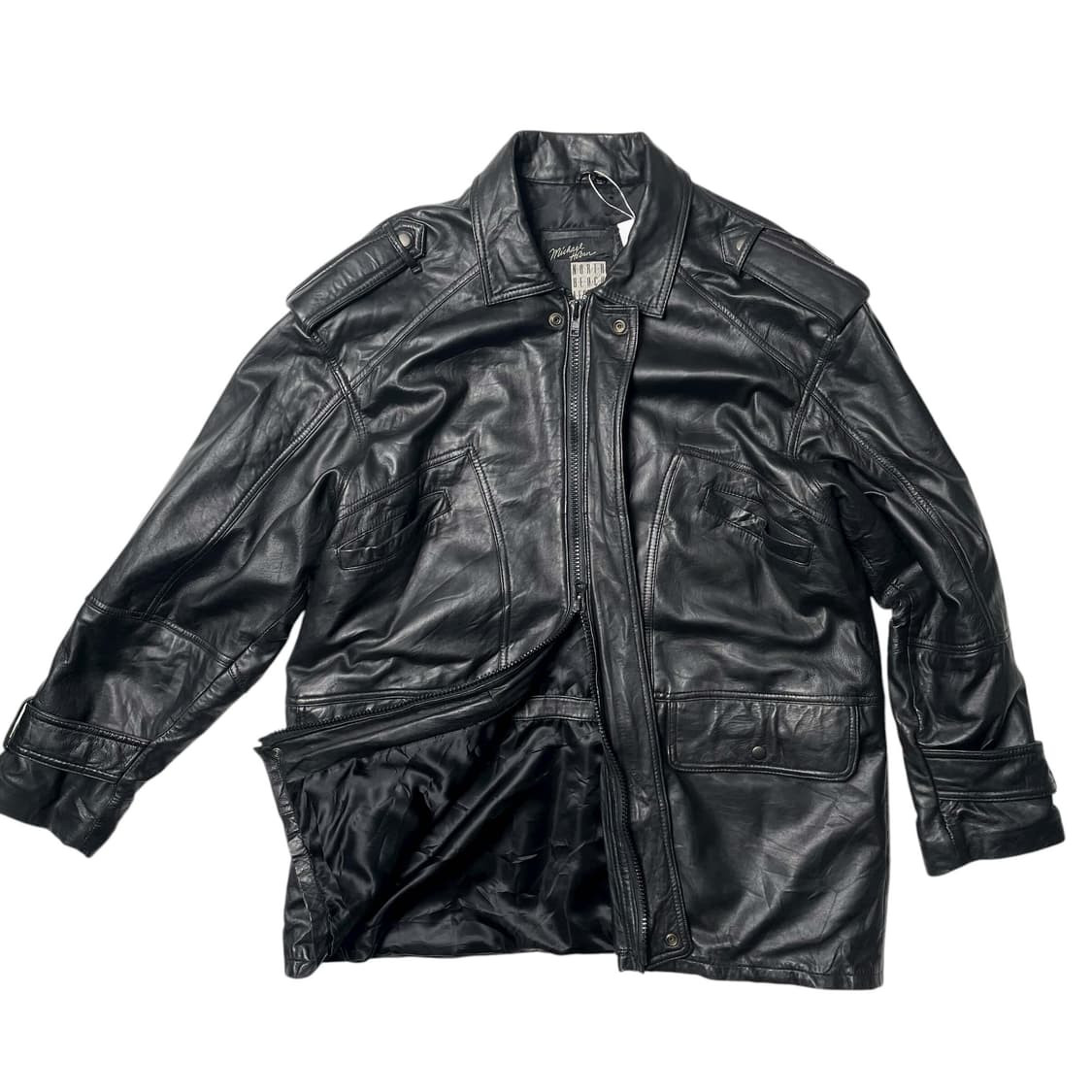 Michael hoban 노스비치레더 코트 상품이미지3