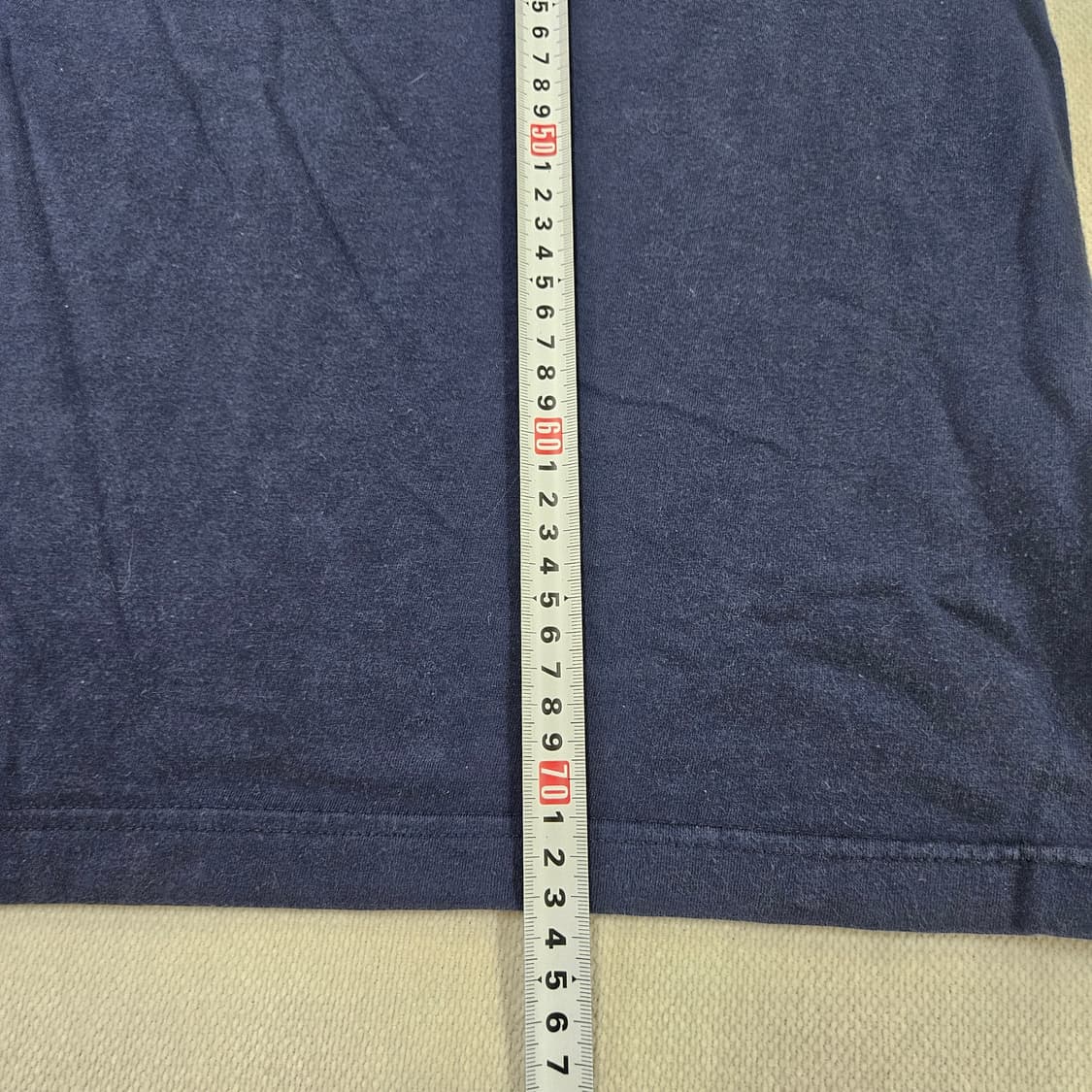L 노스페이스 빅로고 네이비 긴팔 티 0619Y 상품이미지6