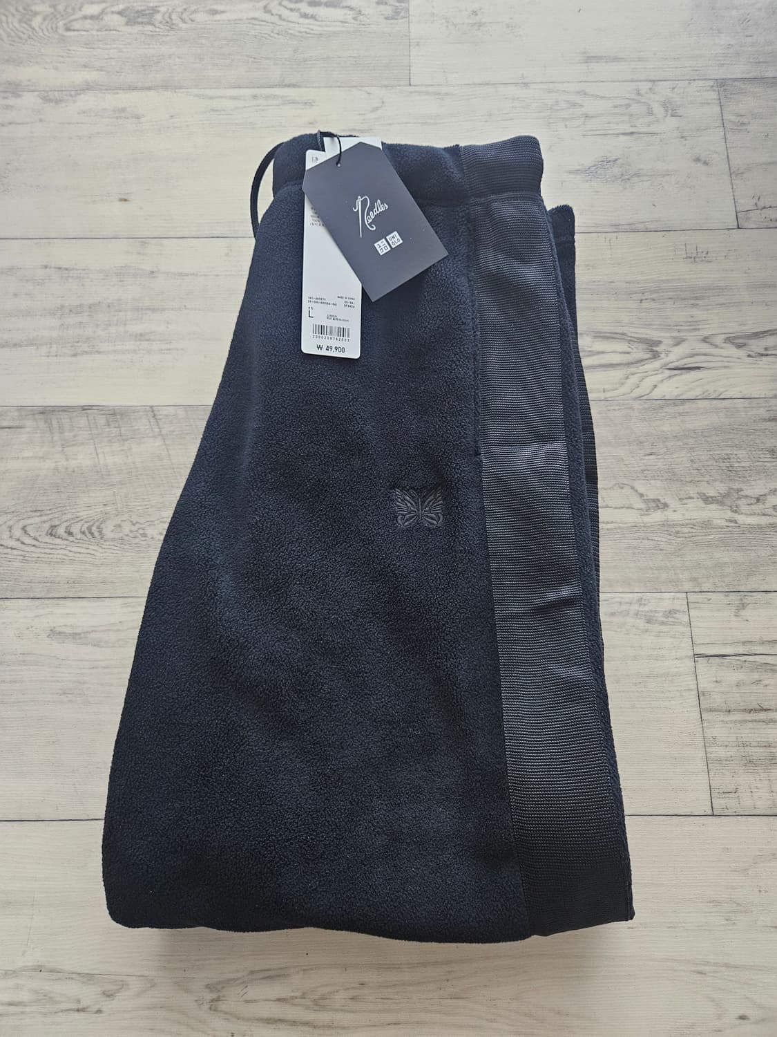 (L)유니클로x니들스 블랙팬츠 택포 상품이미지2