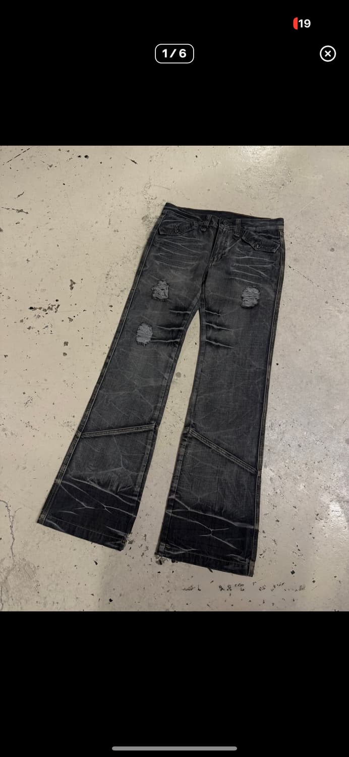 워싱 데님 부츠컷 상품이미지1