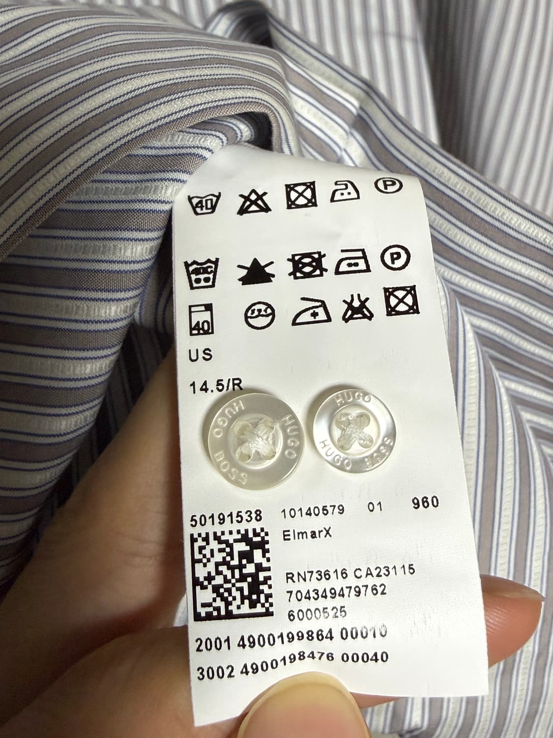 [S] 휴고보스 HUGO 레드라벨 드레스 셔츠 (ElmarX) 상품이미지4