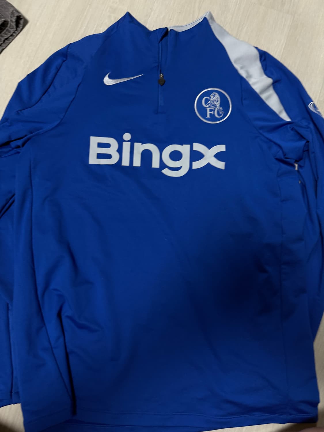 첼시 25/26 스트라이크 써드 드라이핏 니트 드릴 탑 L 판매합니다 상품이미지2