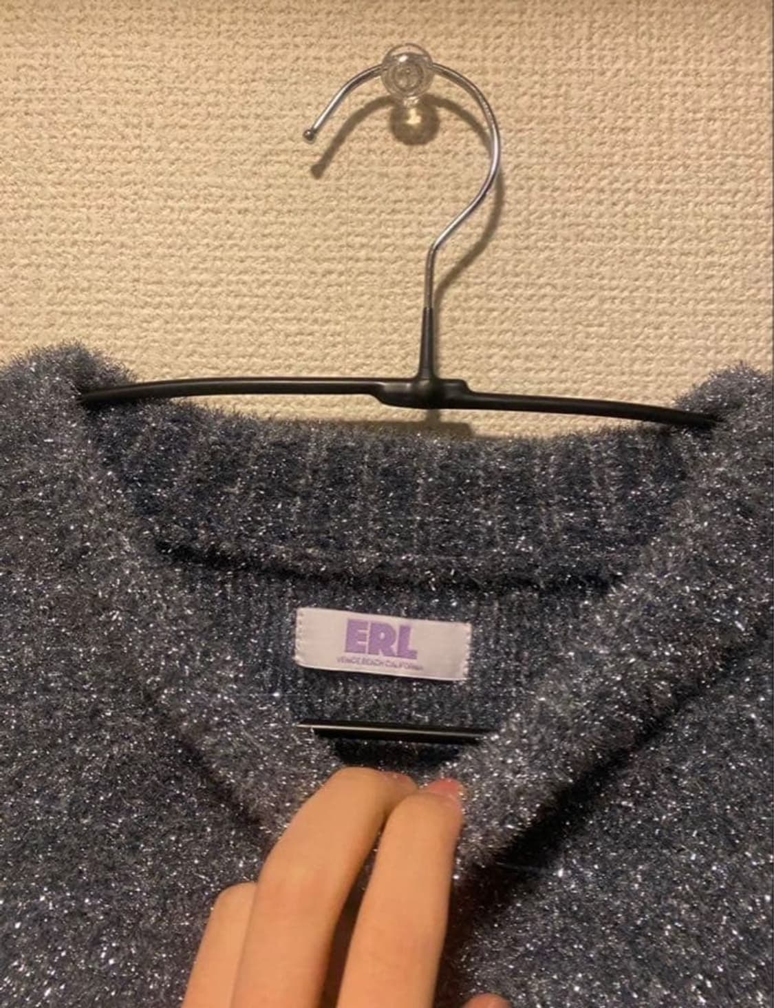 erl 글리터 스컬 니트 s사이즈 상품이미지4