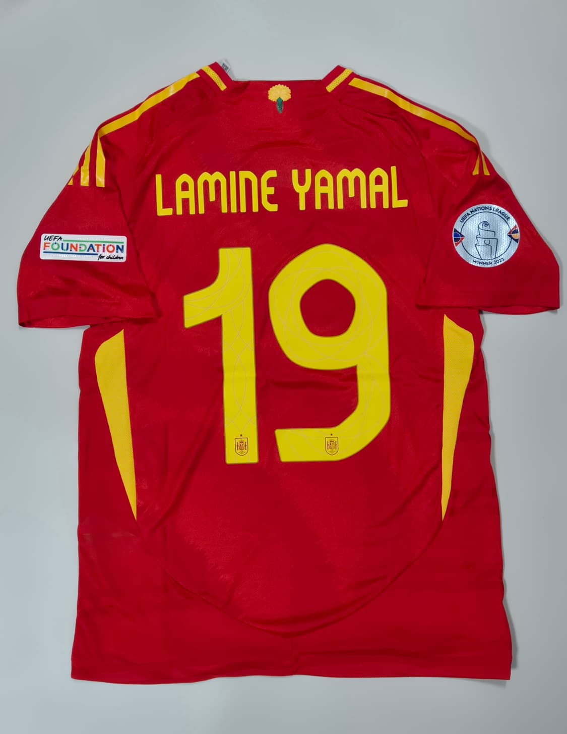 24-25 스페인 국대 라민 야말 유니폼 L(하자있음) 상품이미지1