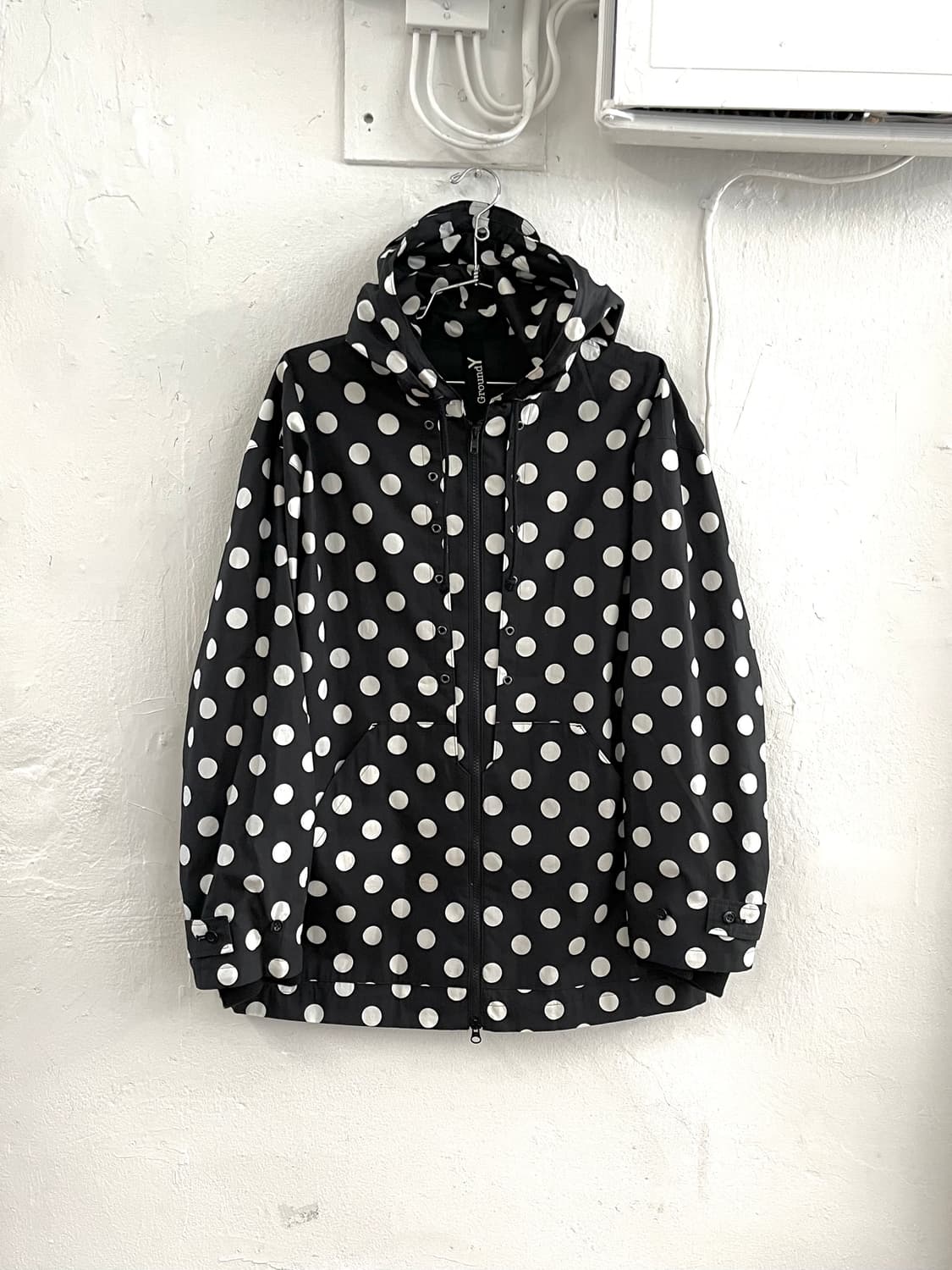 요지야마모토 GROUND Y 도트 후드 집업 상품이미지1
