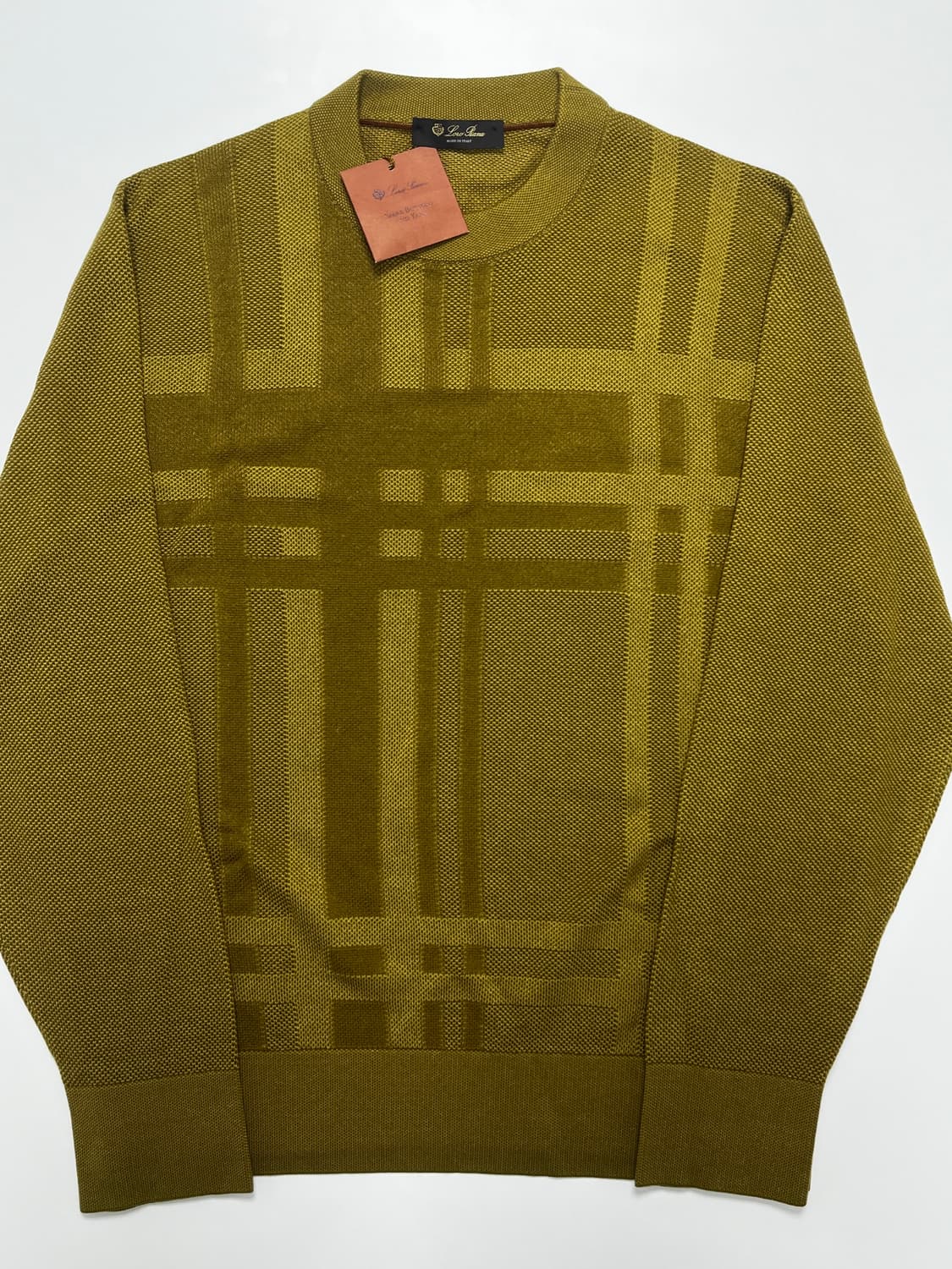 로로피아나 체크패턴 니트 54(105)사이즈 (새상품) 상품이미지1