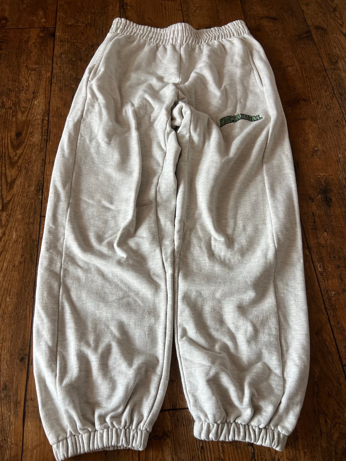 노매뉴얼 3T 아치 로고 스웻팬츠 조거팬츠 오트밀멜란지 L ARCH LO 상품이미지1