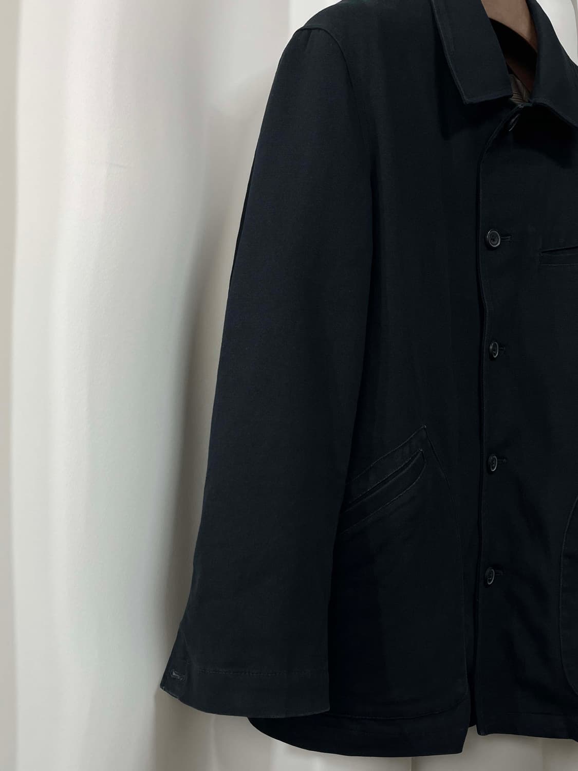 80's 챕스 랄프로렌 블랙 코튼트윌 헌팅 카코트 초어자켓 상품이미지8