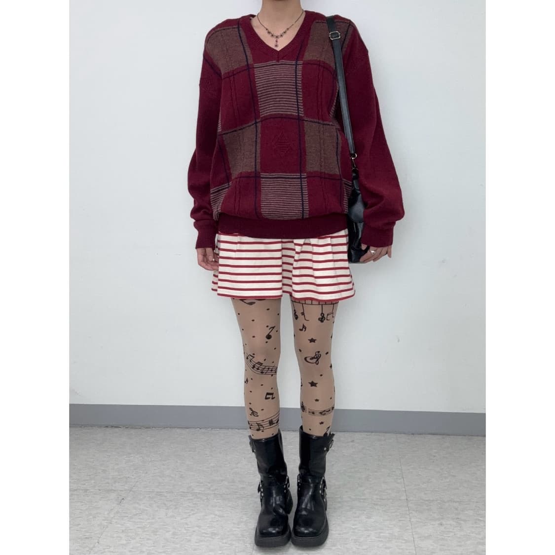 빈티지 울 캐시미어 니트 스웨터 상품이미지2