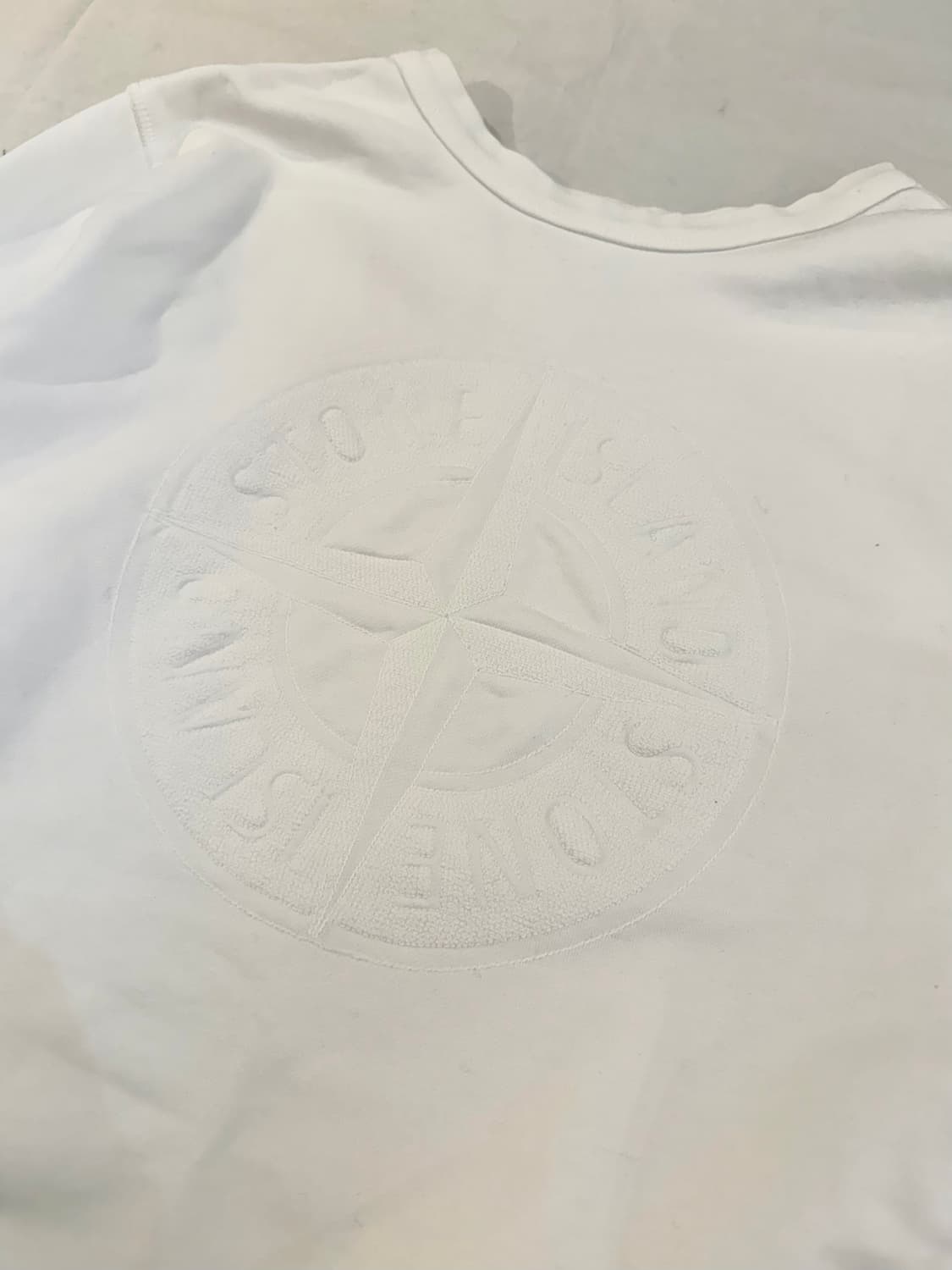 스톤아일랜드 19ss 양면 맨투맨 스웻셔츠 화이트 상품이미지1