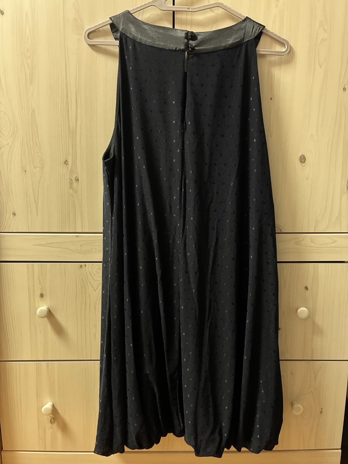 블랙 도트 벌룬 원피스 상품이미지2