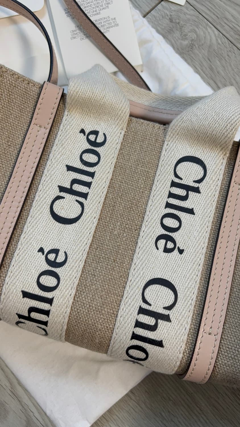 끌로에 우디백 미니 시멘트핑크 상품이미지4