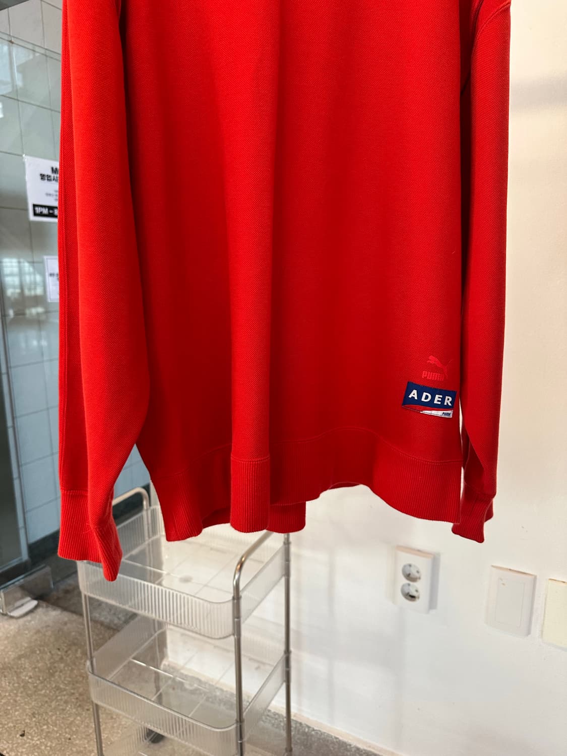 Ader error x puma red sweatshirt 상품이미지8