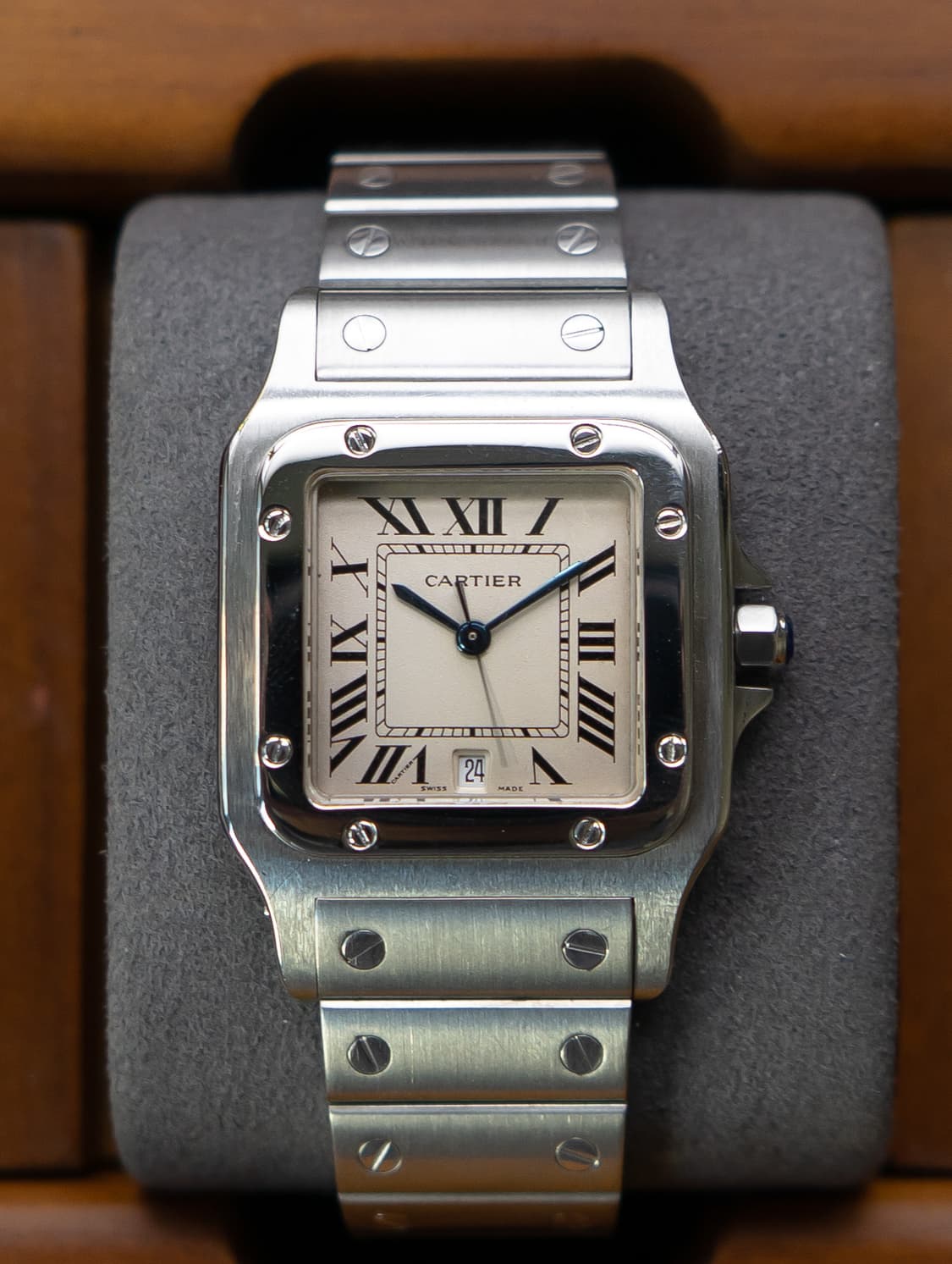 까르띠에 산토스 갈베 LM 쿼츠 빈티지 시계 상품이미지1