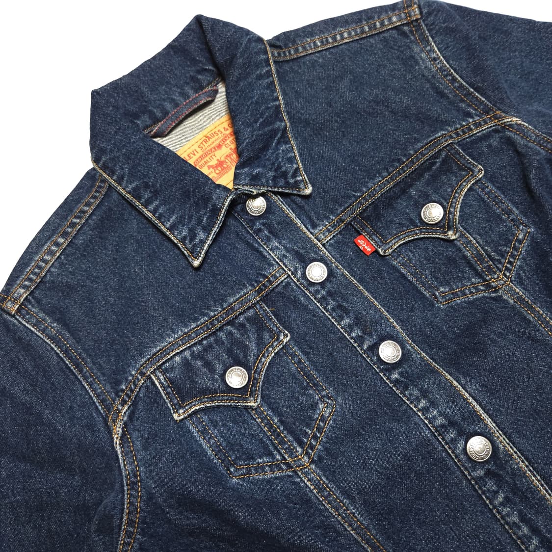 리바이스 우먼 00s Y2K 데님 트러커 자켓 상품이미지5