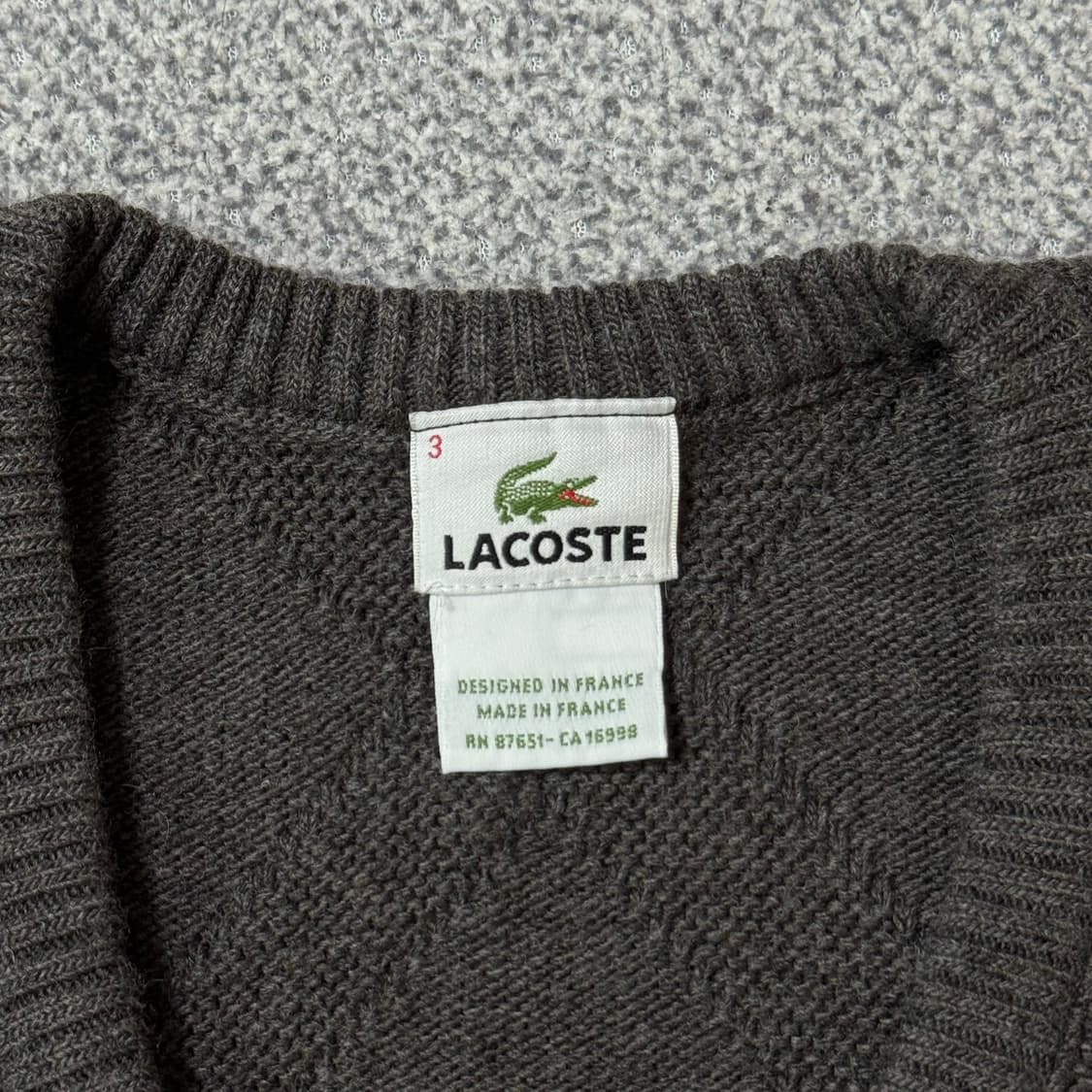 라코스테 울 니트 3 사이즈 상품이미지3