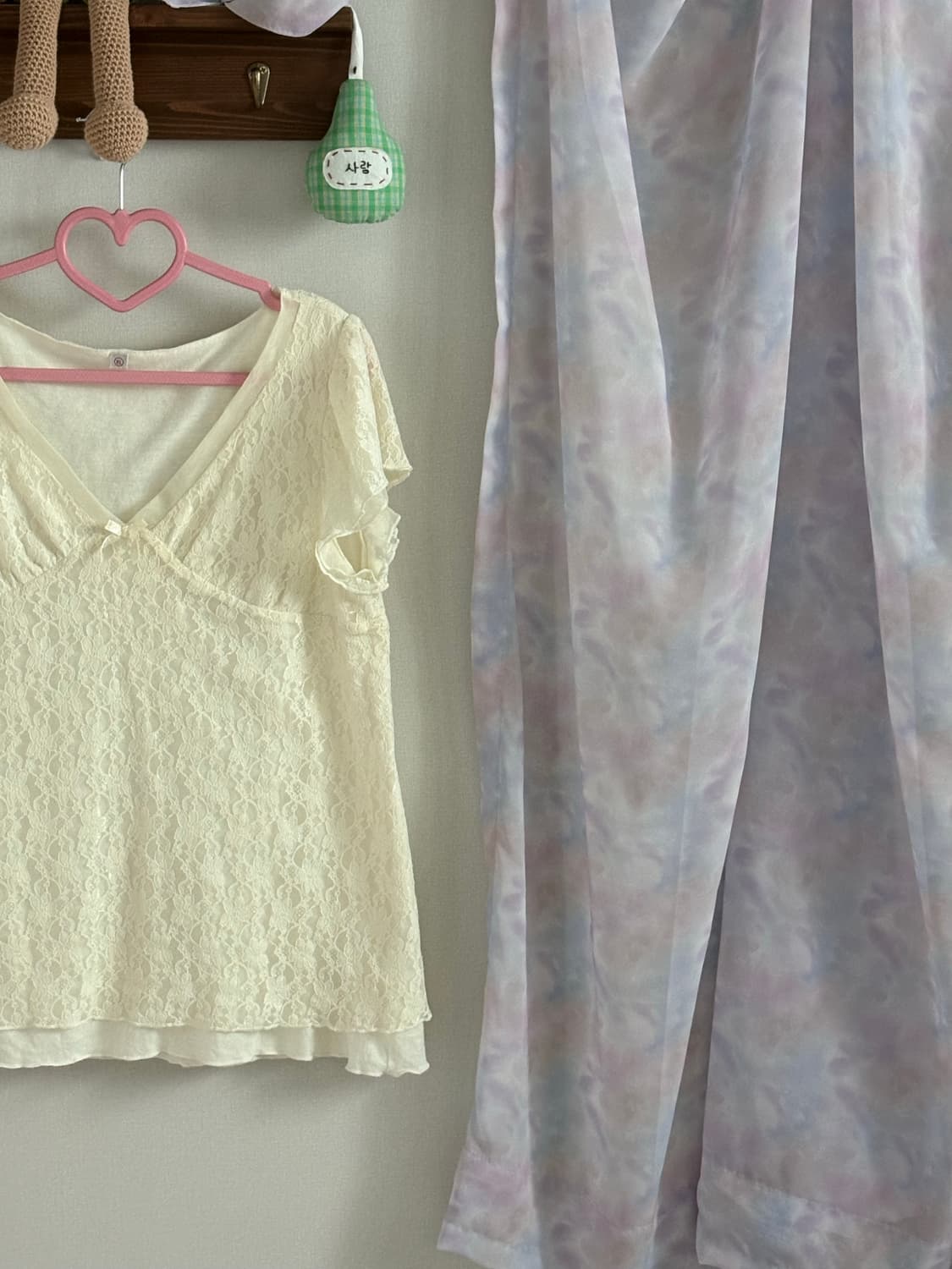 아이보리 레이스 블라우스 상품이미지2